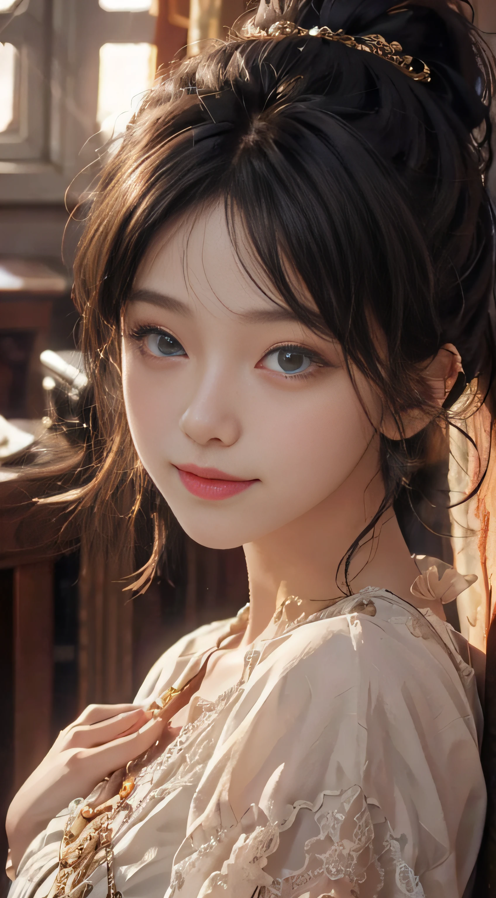 bright,joyous,Warm and soft lighting,sun set,majestic,(Meistwick,sidelit,(Delicate and beautiful eyes:1.2)