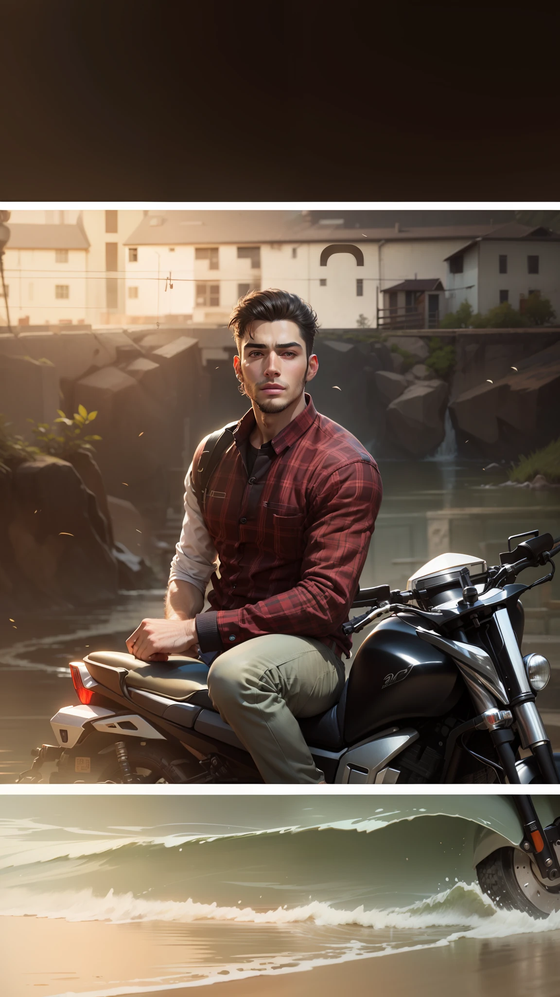 Handsome boy, realistic face ,