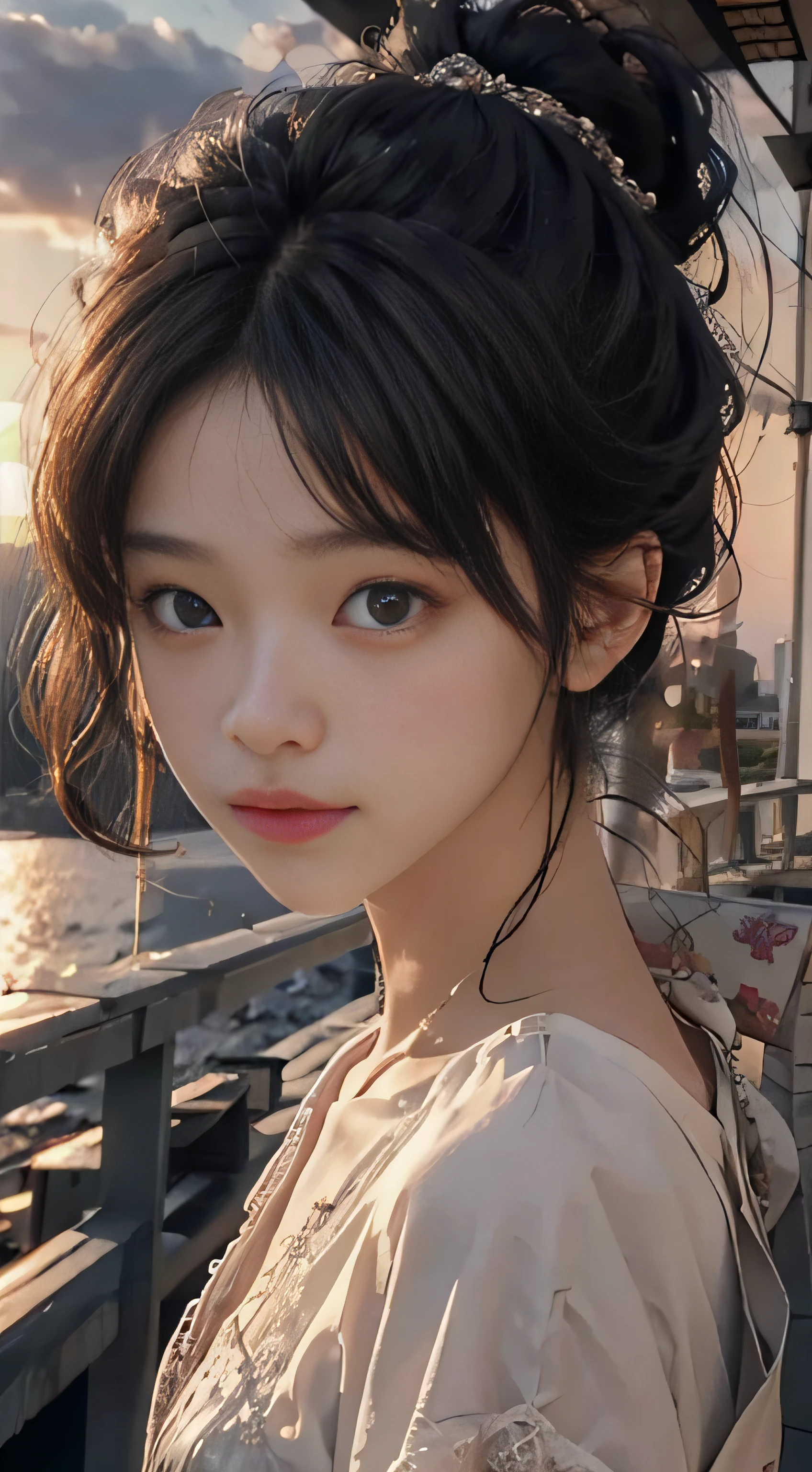 sun set,Majestic,(Meistwick,sidelit,(Delicate and beautiful eyes:1.2)