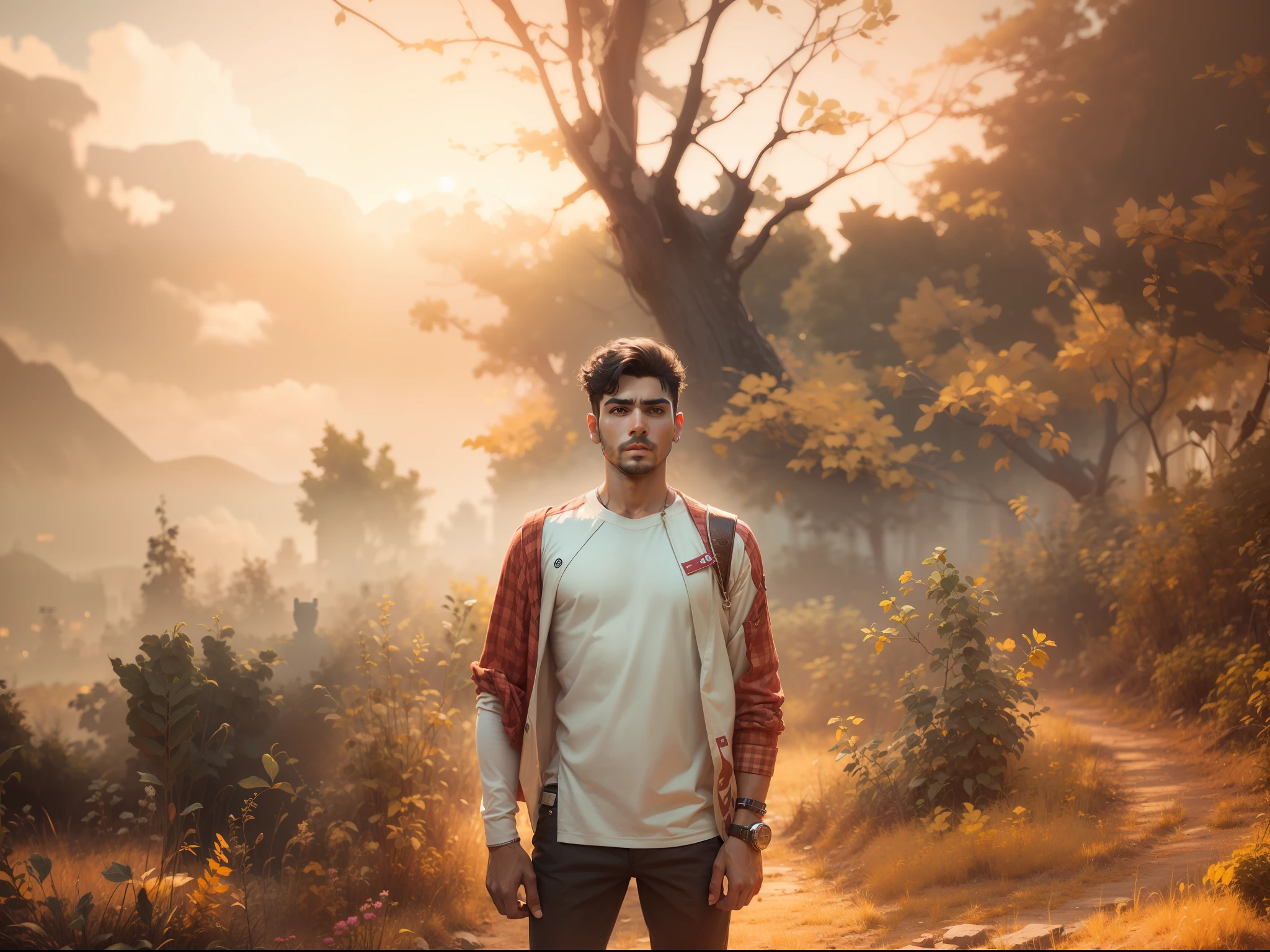 Change background editor cyber Pankh handsome boy 8k realistic face