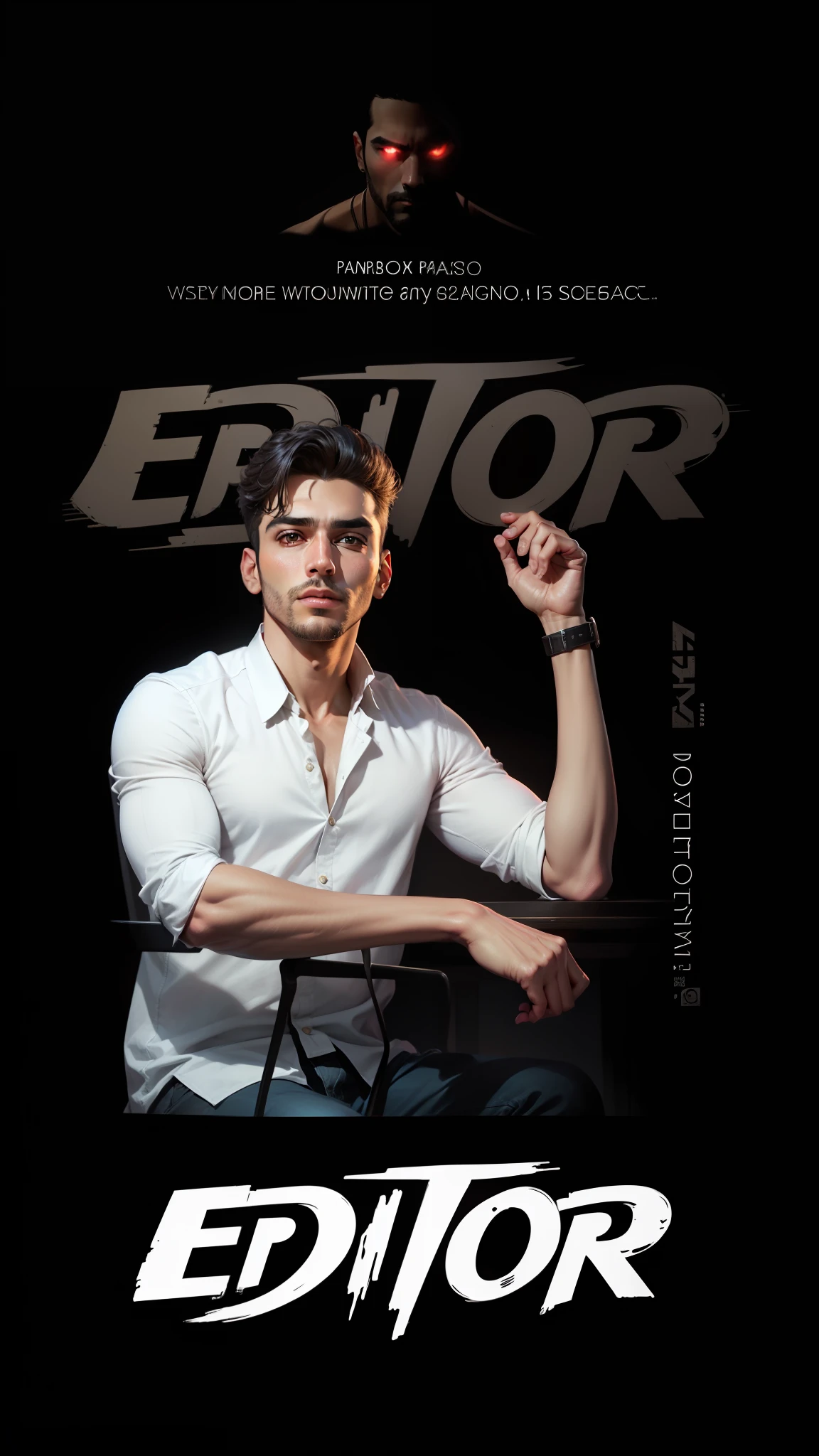 Change background editor cyber Pankh handsome boy 8k realistic face.