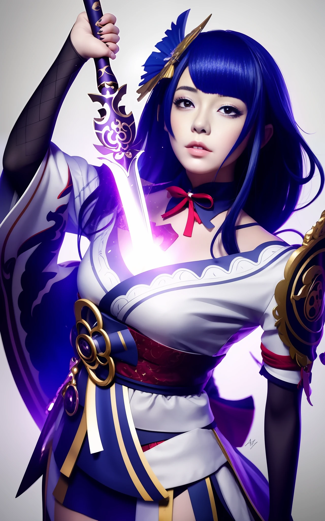 a close up of a woman holding a sword and a sword, artgerm. anime illustration, onmyoji detailed art, onmyoji portrait, digital anime illustration, onmyoji, extremely detailed artgerm, digital anime art, anime styled digital art, anime digital art, style artgerm, anime fantasy illustration, artgerm. high detail