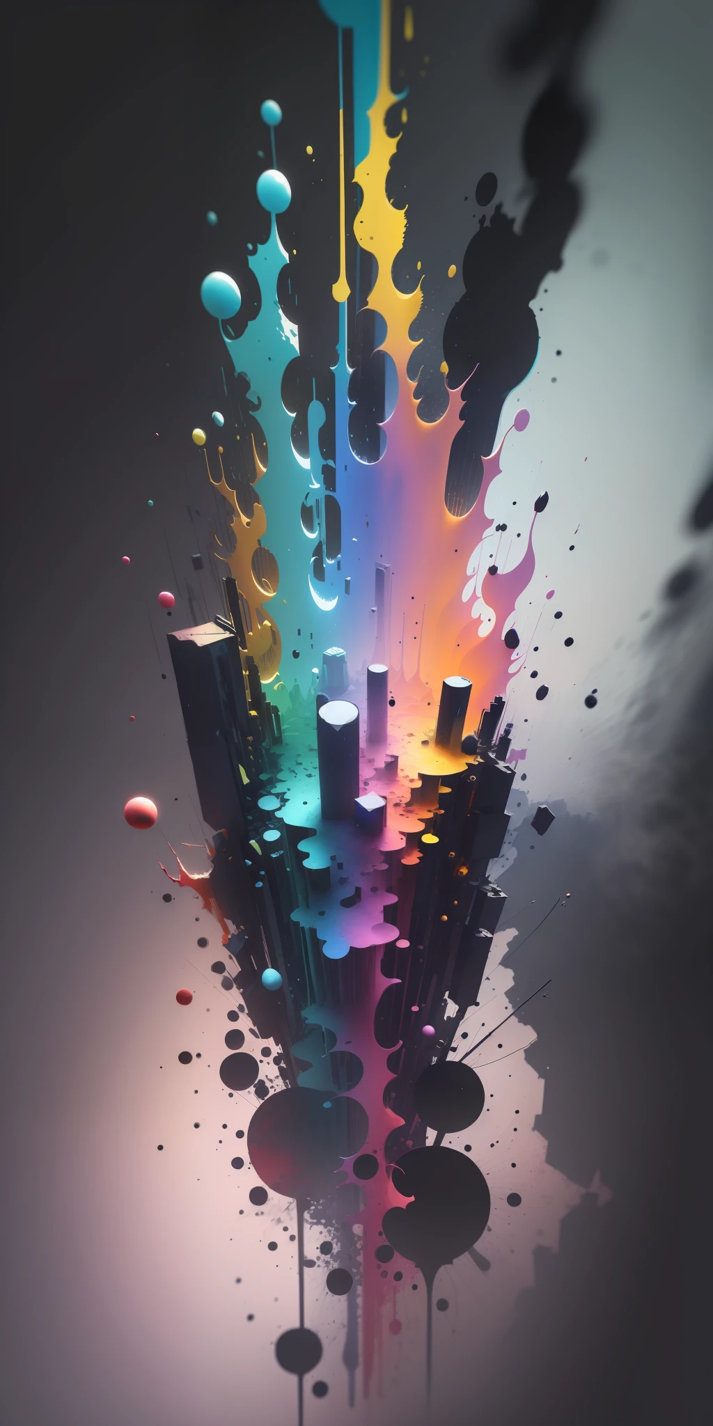 3d watercolor abstract,dark background,high resolution,high quality,colorful