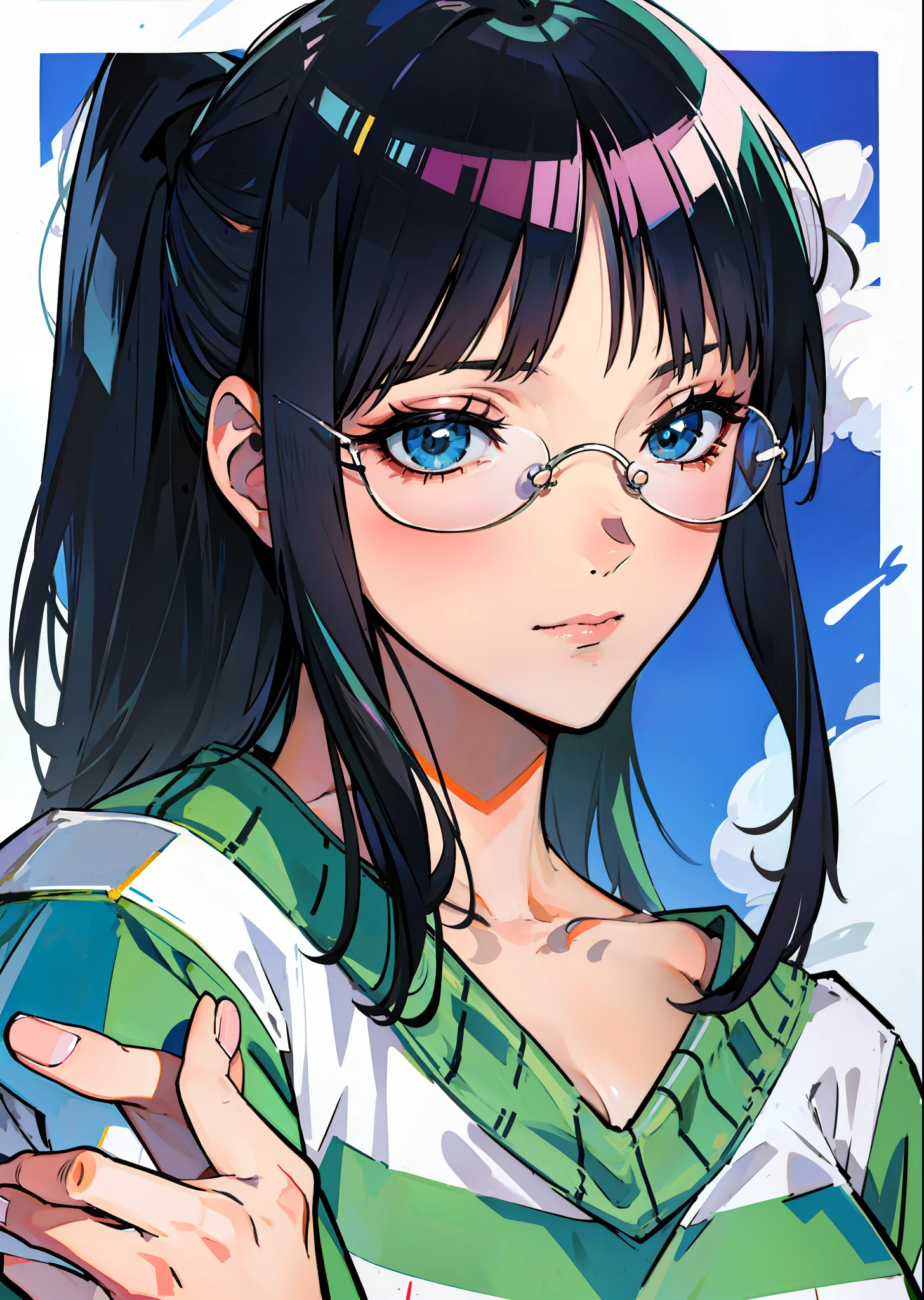 Nico Robin ((one piece)), (((obra prima))), eyewear