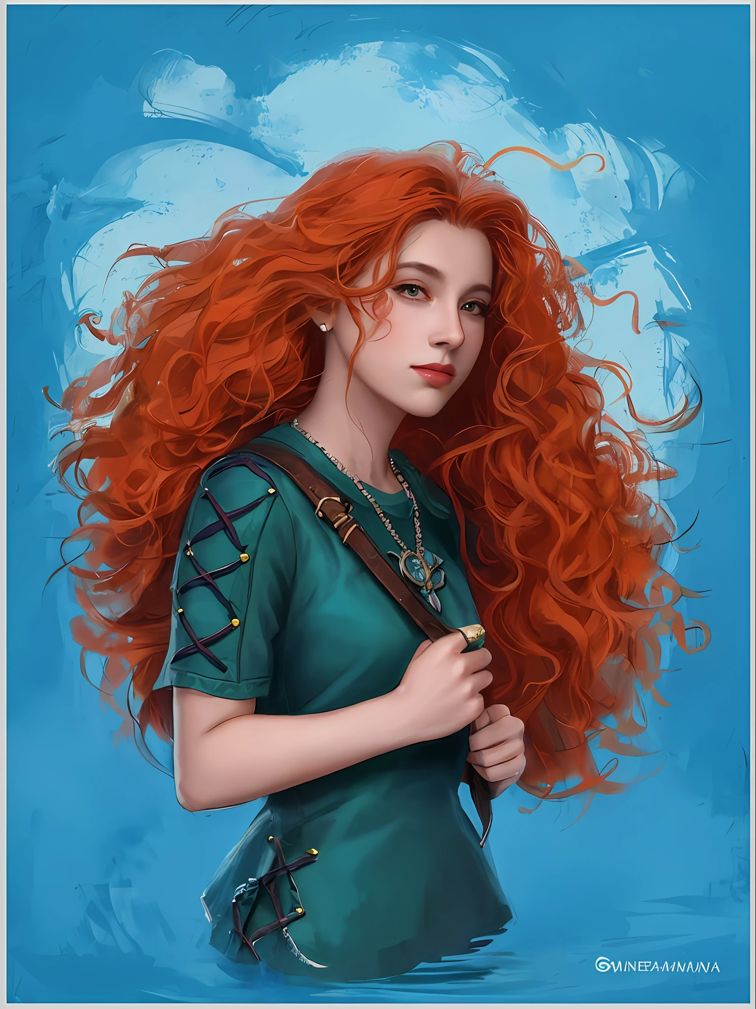 extremamente realista, Cores abstratas, textura, filmic grain, poros da pele, dusty atmospheric haze, vinheta, intrincado hasselblad dslr 8K RAW foto de retrato, meridah por theartisan em devie, portrait of princess merida, Shallan Davar, retrato do characture da fantasia, pintura de personagem bonita, Donzela com cabelo de cobre, epic exquisite character art, arte de personagem impressionante, arte do retrato do personagem, estilo de arte disney, Deusa dos cabelos ruivos, retrato da arte do personagem, retrato de weta disney, retrato do personagem da fantasia