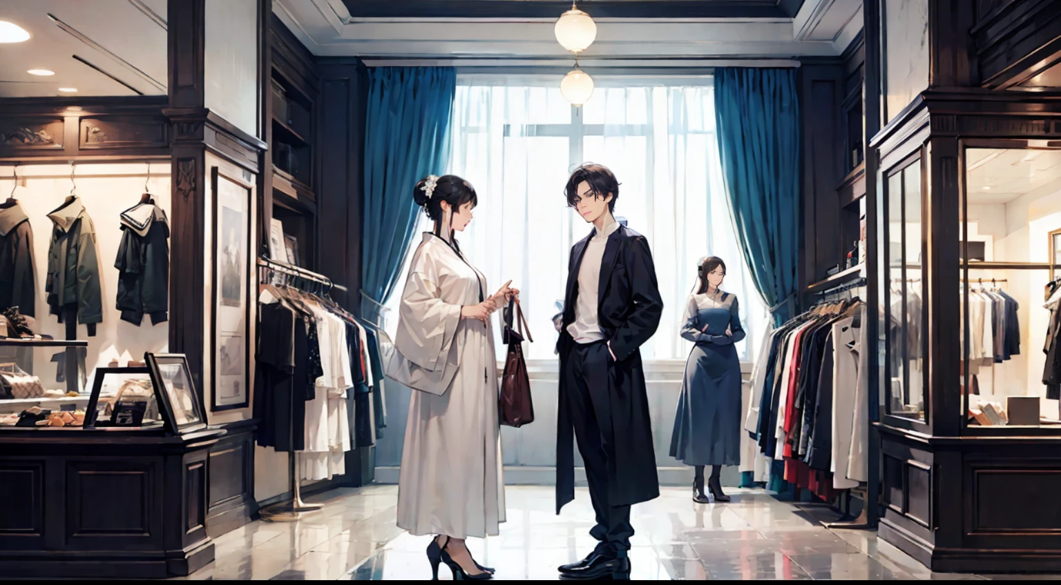 Beautiful mom，Fashion clothing store。 --auto