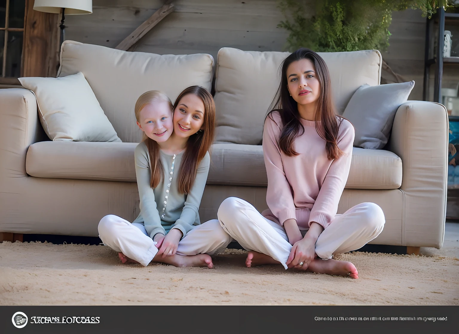 2heads, two headed girl, (one torso:1.5), pale skin, (Scottish redhead:1.4), teenager, white girls, (two heads on one body:1.4), (first head uncomfortable:1.5), (second head unhappy:1.5) conjoined twins, heads side by side, one torso, young, uncomfortable, barefoot