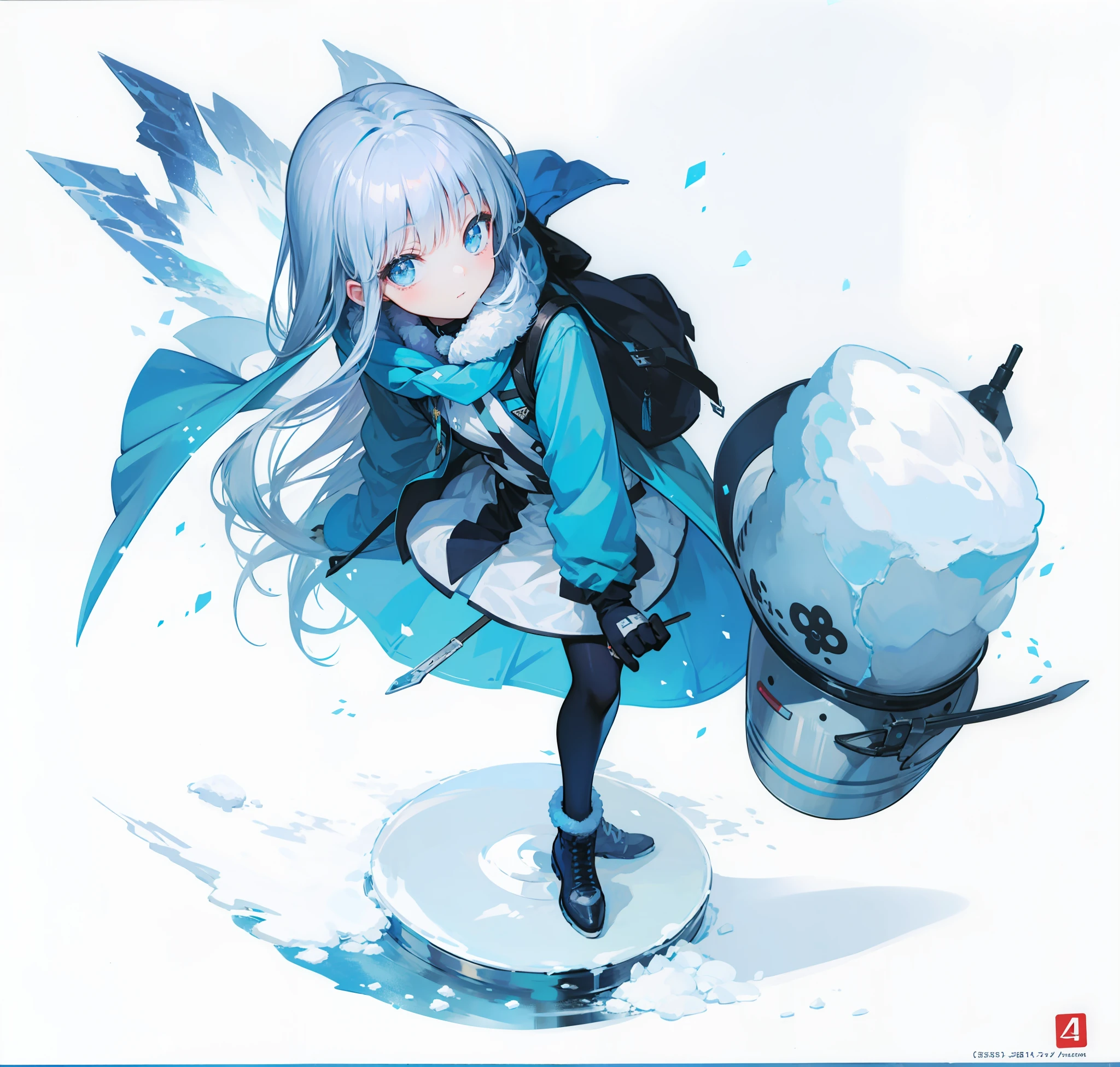 winter，Icy snow，beautifulgirl