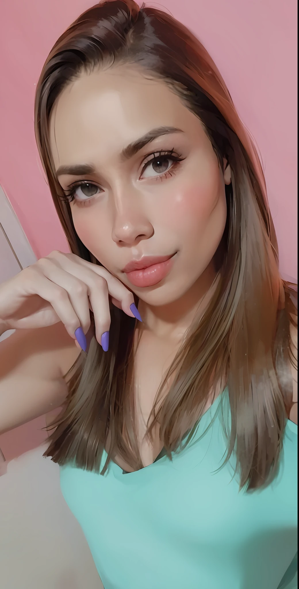 there is a woman with long hair and a blue dress posing for a picture, Ayahausca, 18 anos, Violeta Myers, Mulher de 30 anos de Cuba, 2 2 anos, Alanis Guillen, 2 3 anos, 19-year-old girl, angelawhite, 1 8 I, 21 anos