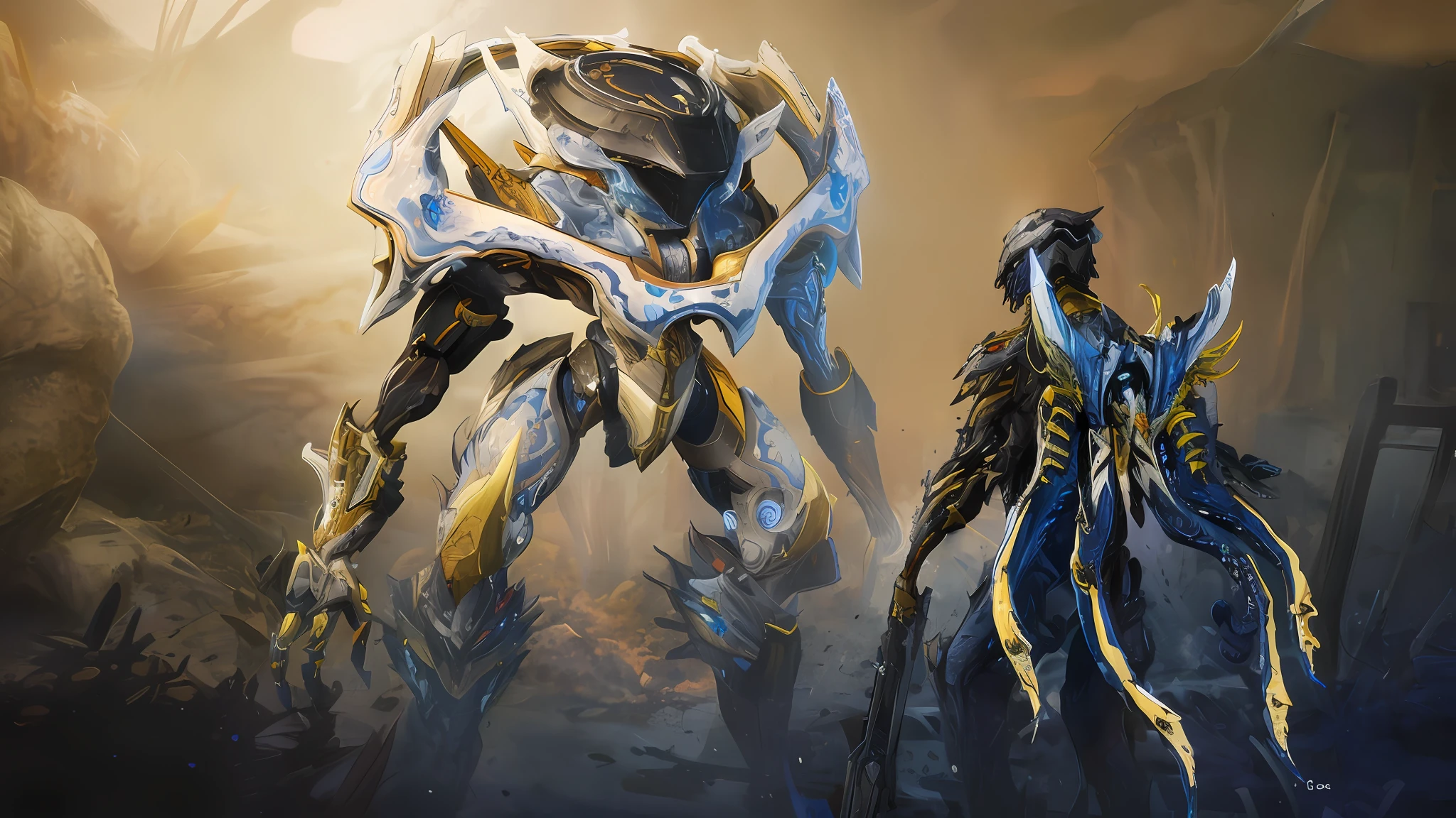 there are two different types of alien creatures in this picture, detailed warframe, warframe art, warframe infested art, warframe, warframe hound, warframe armor, warframe concept art, warframe hound art, warframe destiny art, warframe destiny, warframe armor!!, warframe and destiny fanart, high quality warframe fanart