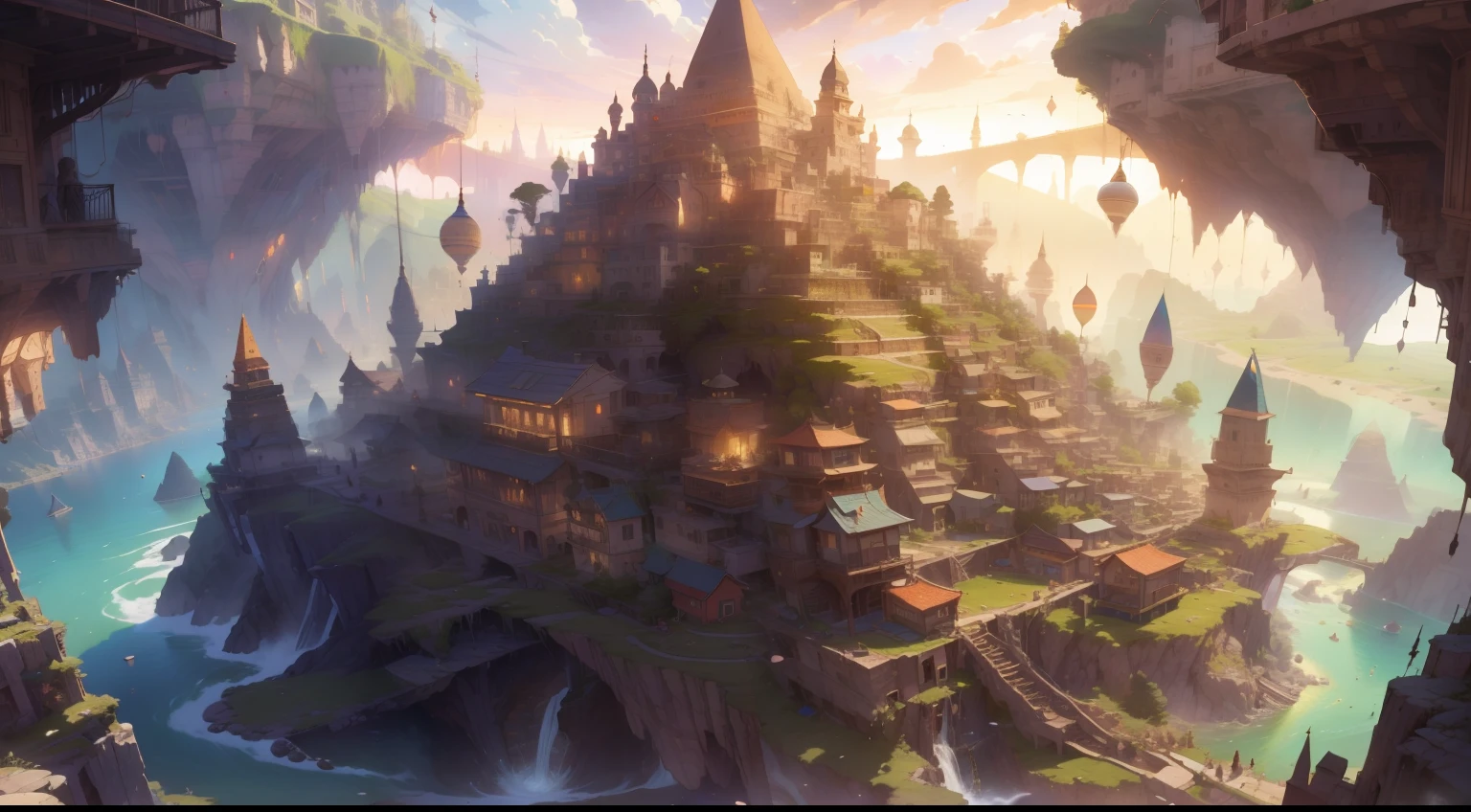 {{{masterpiece}}}, {{{high quality}}}, {{{8K wallpaper}}}, {{{Aerial view of a huge city reminiscent of ancient Egypt in a cavern with sparkling crystals} }} , {{{giant glowing pyramid}}}, {{{golden energy ball on top of pyramid}}, {{{star reactor}}},{{{ancient Egypt}}}, {{{pyramids }}}, {{{underground}}}, {{ {many pyramids }}}, {{{pyramids on the walls}}}, {{{pyramids in the background}}}, {{{bright crystals in the walls}}}, {{{moss}}}, {{{moss everywhere}}},{{{lots of moss} }}, {{{pillars}}}, {{{underground rivers}} }, {{{captivating descent}}}, {{{camera view from above}}}, {{{stunning scenery}}}, {{{vivid scenery}}}, {{{spellbinding views}}}, {{{captivating beauty}}}, {{{enchanting scenery}}}, {{{bold colors} }}, {{{transcendent experience} }}, {{{unreal journey}}}, {{{surreal setting }}}, {{{captivating landscapes}}}, {{{incredible views}}}, {{{stunning images}}} , {{{dreamy perspective}}}, {{{captivating charm}}}, {{{spectacular free fall}}}, fantastic art style, premium quality, ultra-detailed, landscape, {{{stalactites}}}, {{{stalagmites}}}, amazing, (best quality), (high resolution), ( sharp focus), (ultra detailed), (extremely detailed), (very high quality art), 8k_wallpaper, (extremely detailed 8k CG), (very fine 8K CG) , ((super ultra detailed hyper hyper perfect piece)), Flawless, (((Masterpiece))), Illustration, (Dynamic Lighting), Dynamic Light, Sun Rays, God Rays, Cinematic Light, (Cinematic Shadow), (Textile Shading), (Cinematic Shadow), Vivid Colors, StackedCityAI,