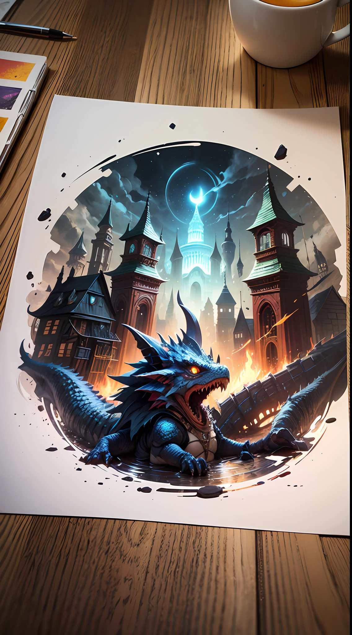 Create art to print on "Dungeon & Dragons" club T-shirts --auto --s2