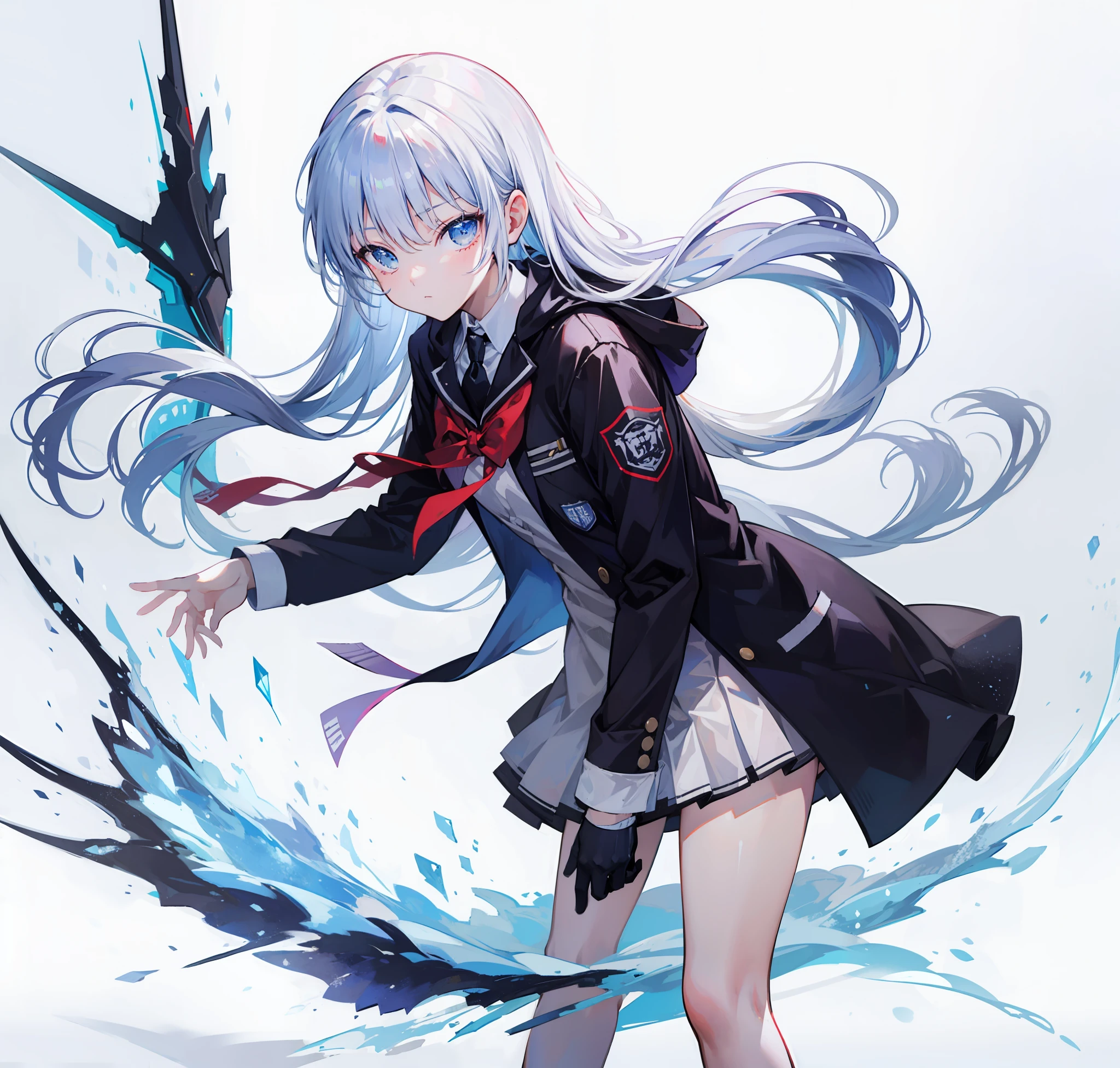 winter,Icy snow,Beautiful highschool girl