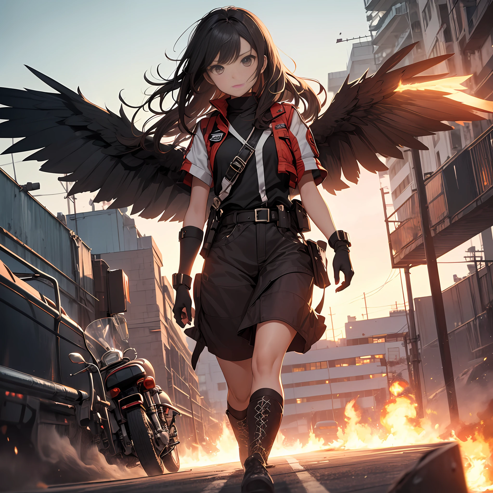 (最高品質:1.5)、(超詳細:1.5)、(最高画質写真:1.5)、Revvin' up your engine
Listen to her howlin' roar
Metal under tension
Beggin' you to touch and go
Highway to the Danger Zone
Ride into the Danger Zone
Headin' into twilight
Spreadin' out her wings tonight
She got you jumpin' off the deck
And shovin' into overdrive
Highway to the Danger Zone
I'll take you
Right into the Danger Zone
They never say hello to you
Until you get it on the red line overload
You'll never know what you can do
Until you get it up as high as you can go
Out along the edge
Is always where I burn to be
The further on the edge
The hotter the intensity
Highway to the Danger Zone
I'm gonna take you
Right into the Danger Zone
Highway to the Danger Zone
Right into the Danger Zone
Highway to the Danger Zone
I'm gonna take you
Right into the Danger Zone
Highway to the Danger Zone
Right into the Danger Zone
Highway to the Danger Zone
I'm gonna take you
Right into the Danger Zone
Highway to the Danger Zone
Right into the Danger Zone