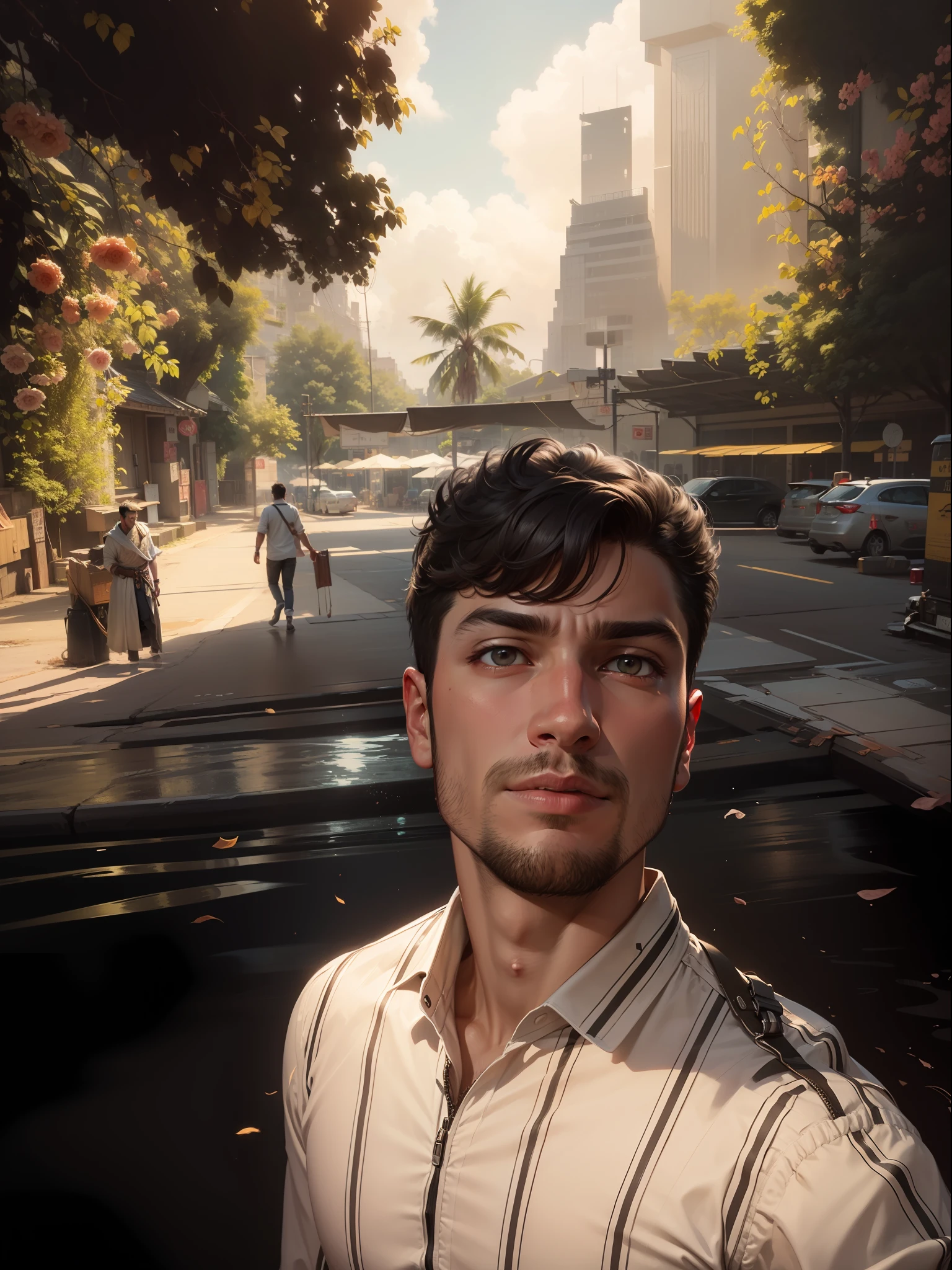 original background, 4k , handsome boy