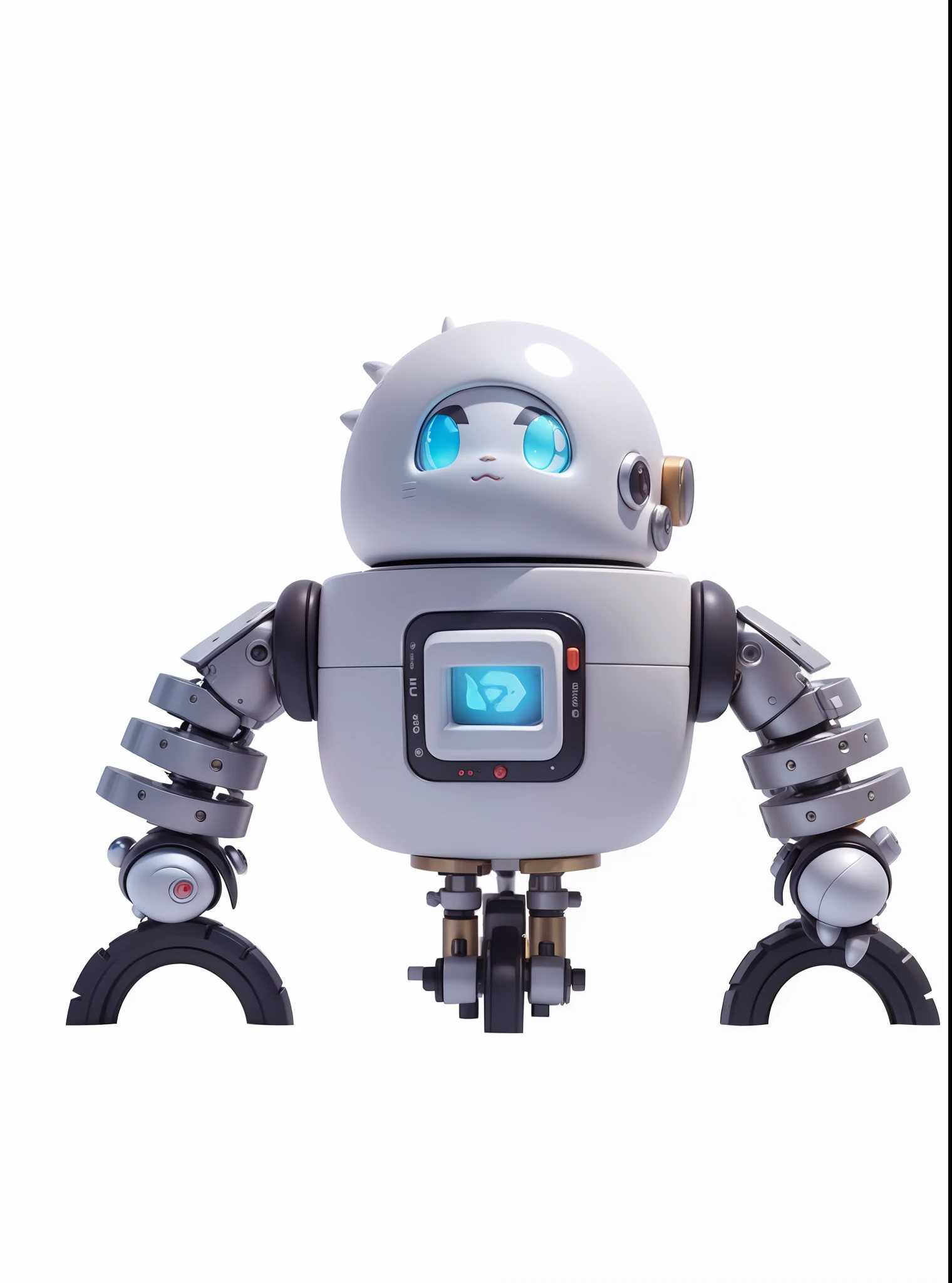 3Drender,((Q version)),Pokémon style,Machine style,Cinematic texture,Figures,Pokémon,Cinematic Lights,Heavy robotic arm,Mechanical belly,mechanicallegs,mechanicallegs,Mechanical feel,The background surrounds lightning,lightening,cruel,Clean white background,light tracing,Premium color,Full body 3D model,action,Stylish blind box toy。(fill body:1.2),Chibi T-Shi