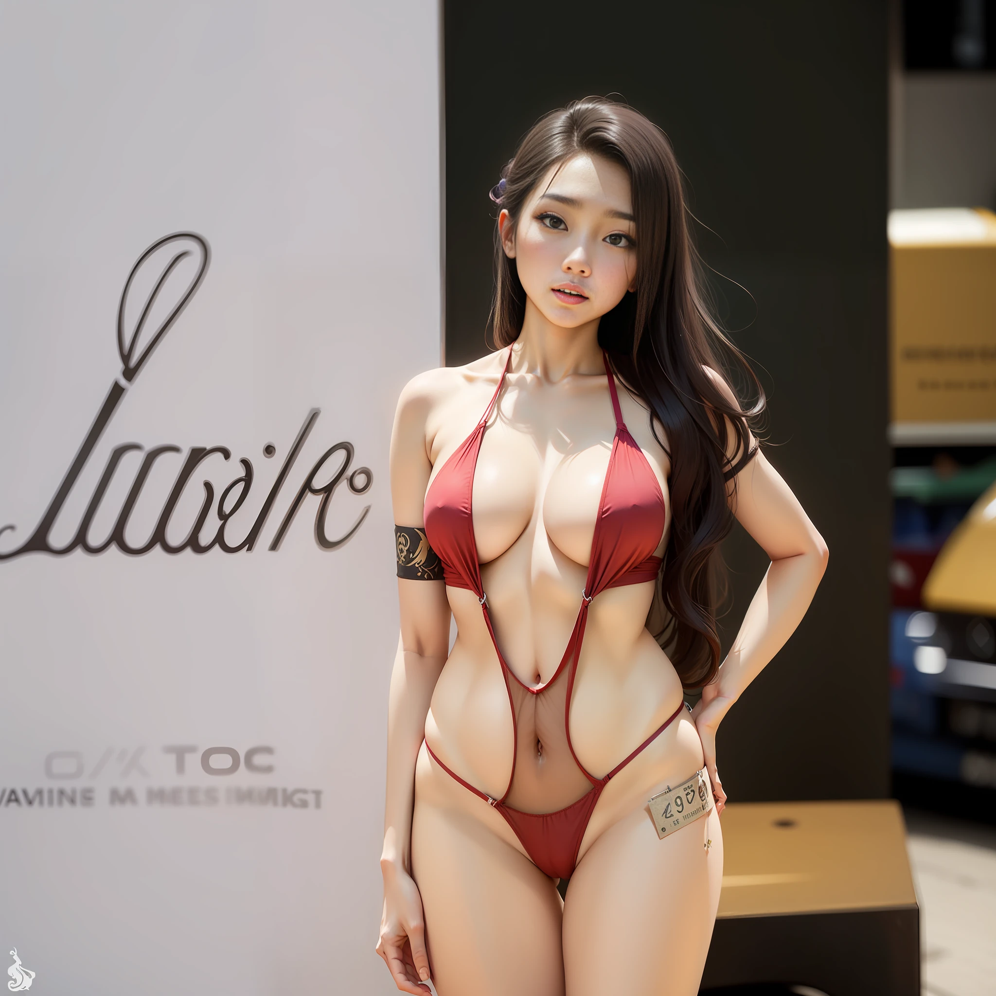 Vietnamese girls, , Round chest, pink , The deep slit on her panties. dense pubic hair --auto