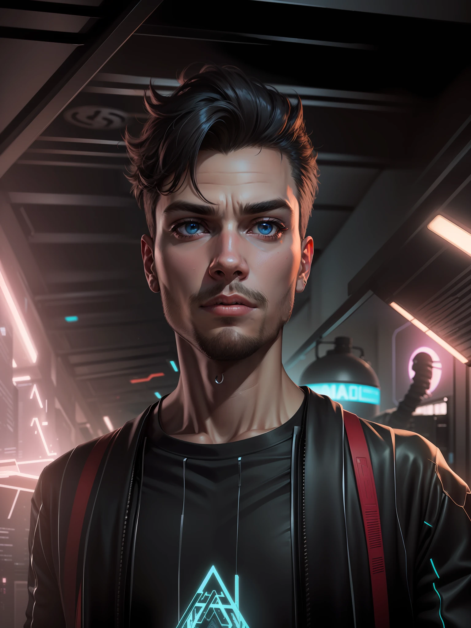 Cyberpunk edit 4k handsome boy