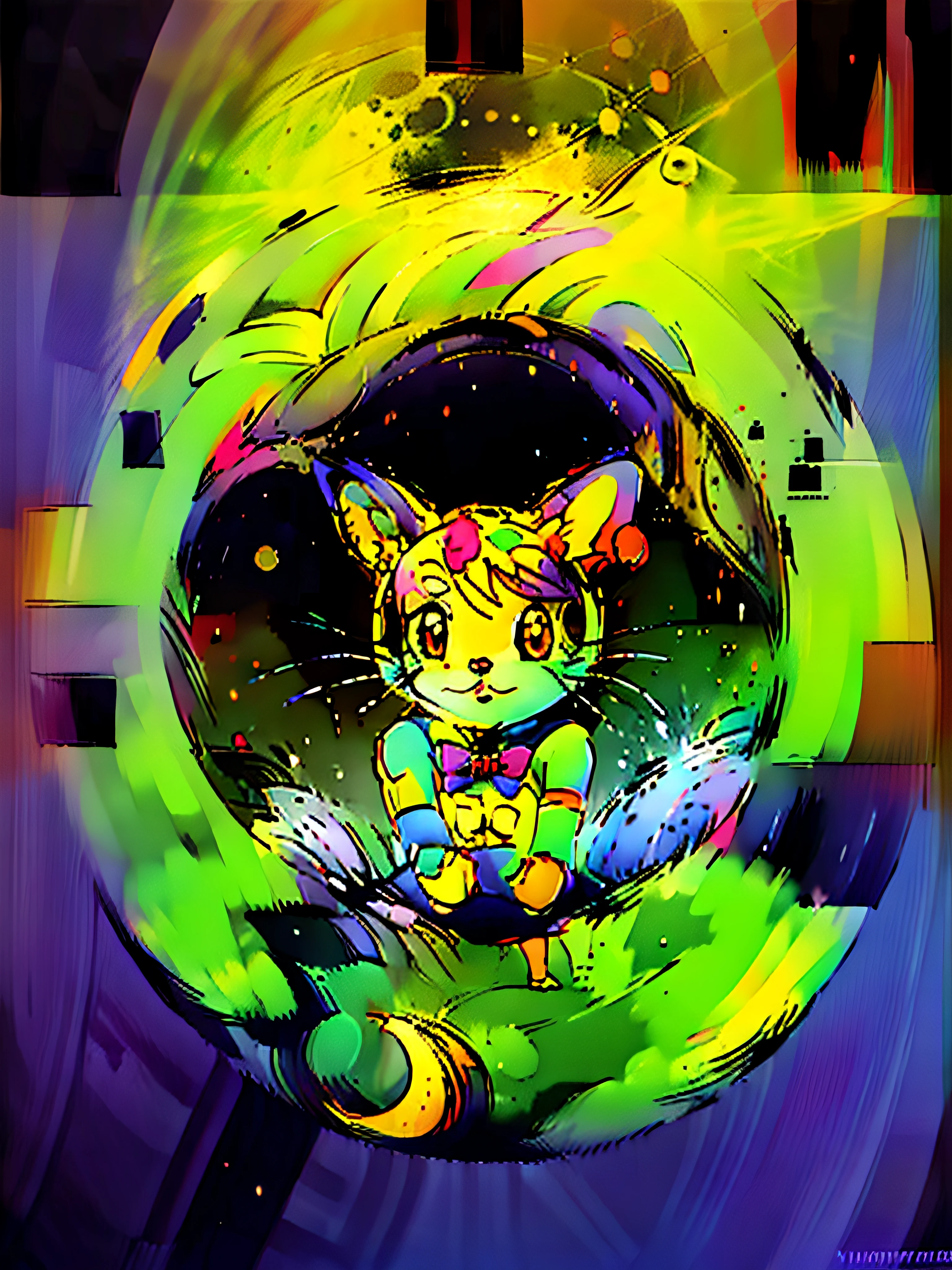 hello kitty,fauvism,Moon rabbit,Alien planet,Velvet