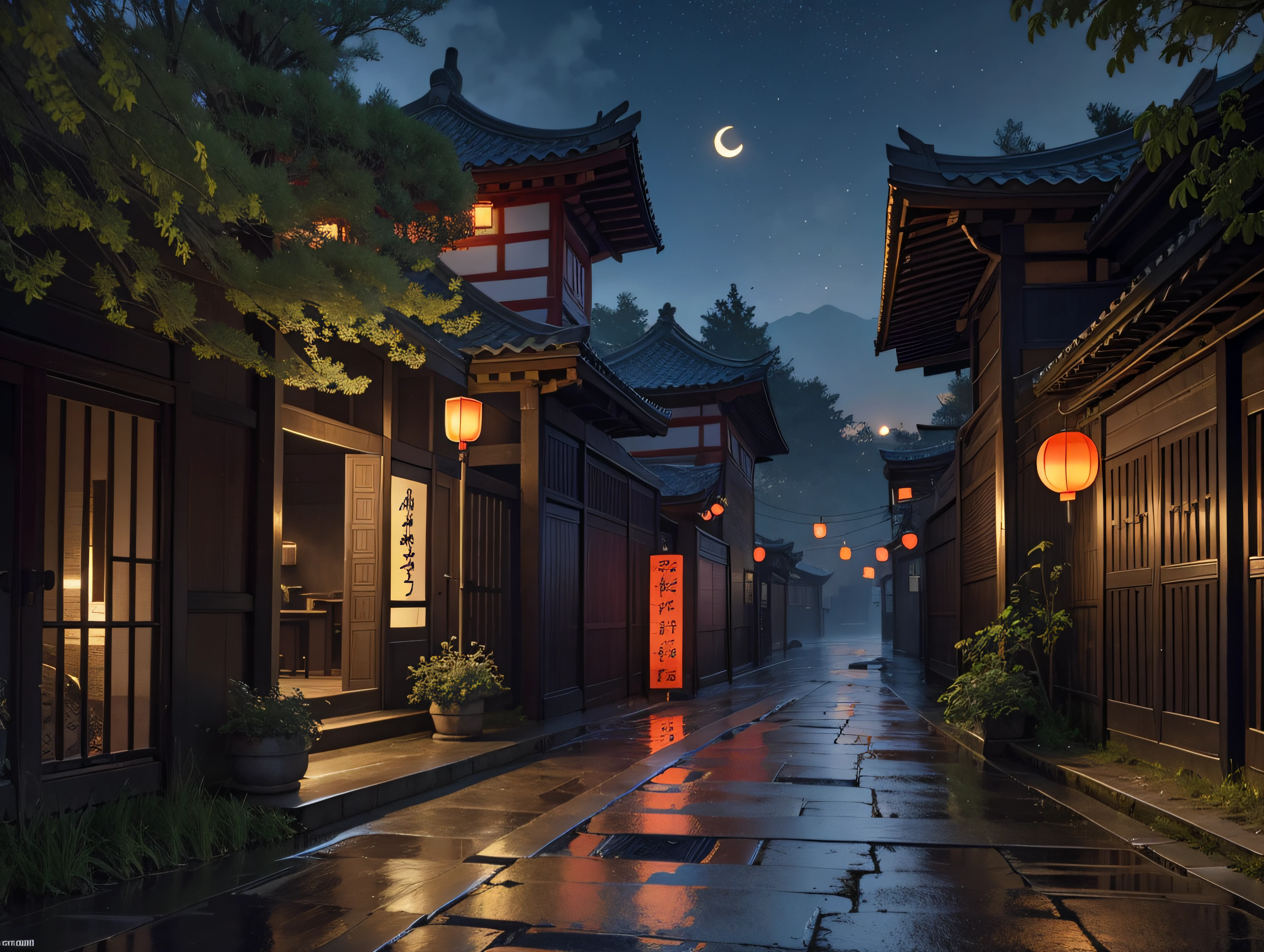 In the past, he traveled to the Five Tombs，Midnight song clear moon full building。
-Look at the red and wet places，Flower heavy jin official city。
-I see how charming Aoyama is，
Qingshan should be like this when he sees me。