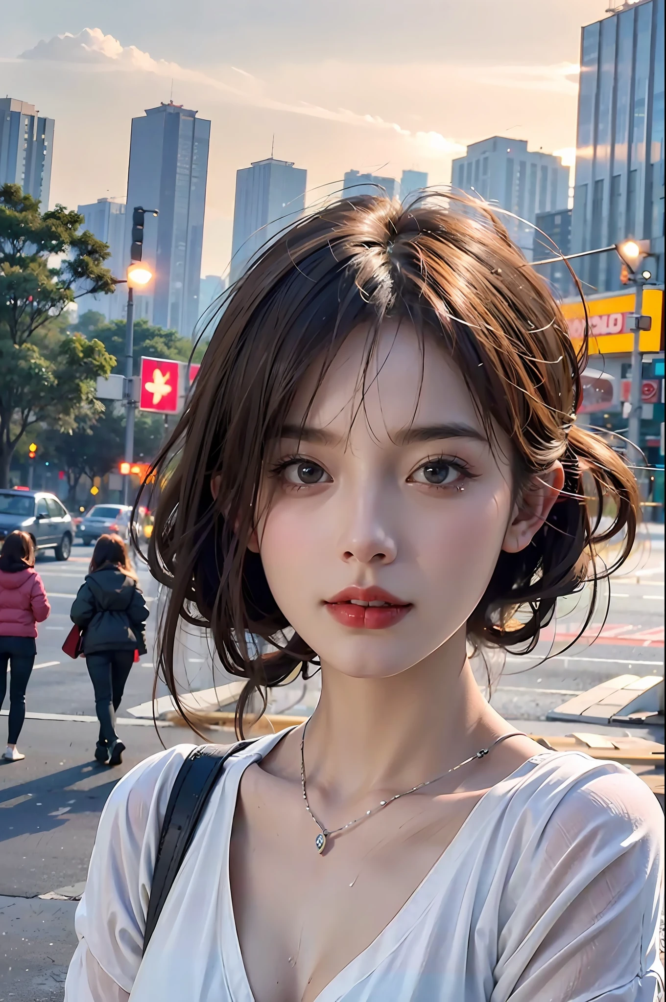 mix4,(8k, RAW photo, best quality, master:1.2), (realistic, photo-realistic:1.37),1girl,cute,cityscape,saigon in 1990, night,rain,wet,professional lighting,photon mapping,radiosity,physically-based rendering ,