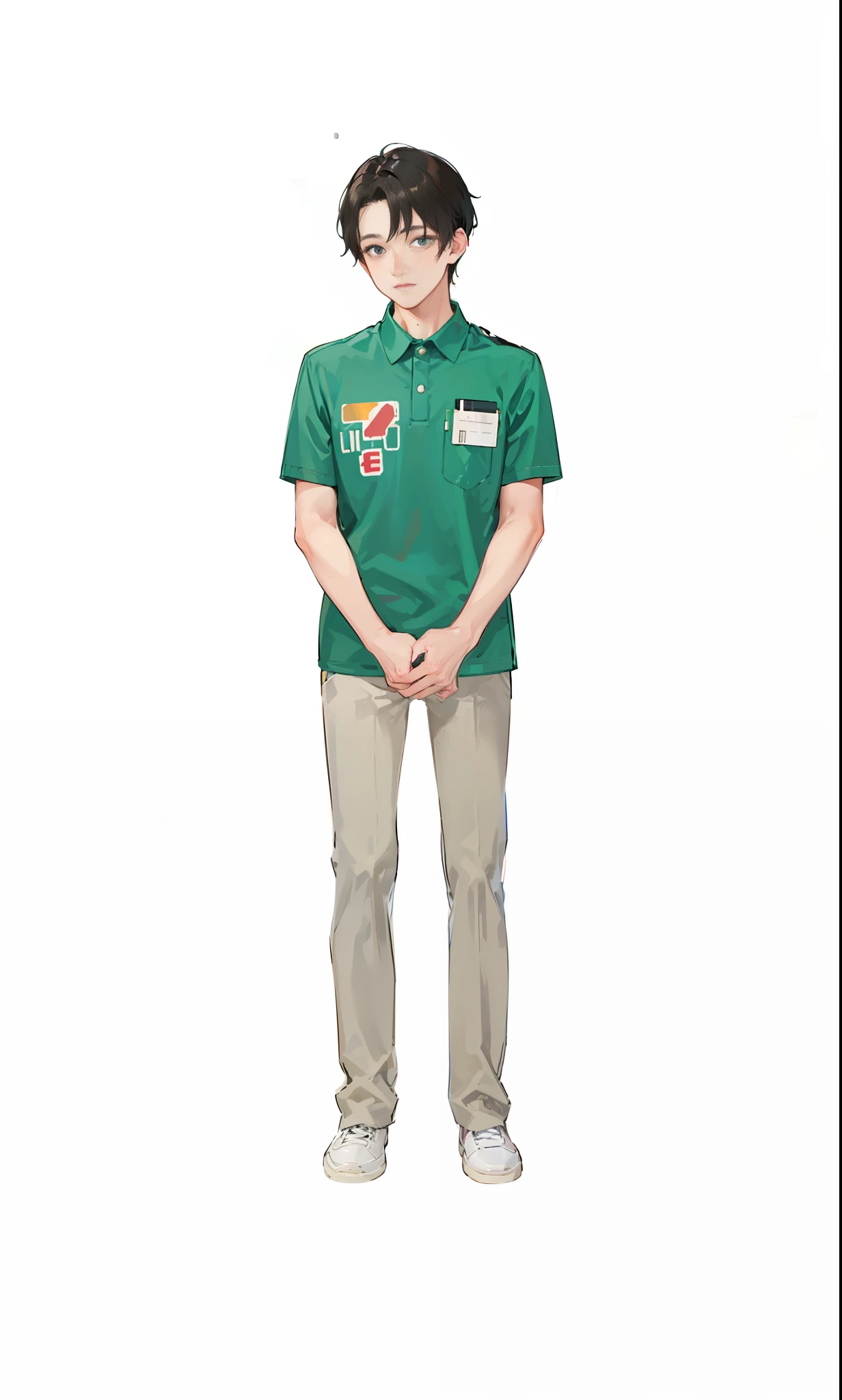 Top image quality、Uniform of a convenience store clerk
