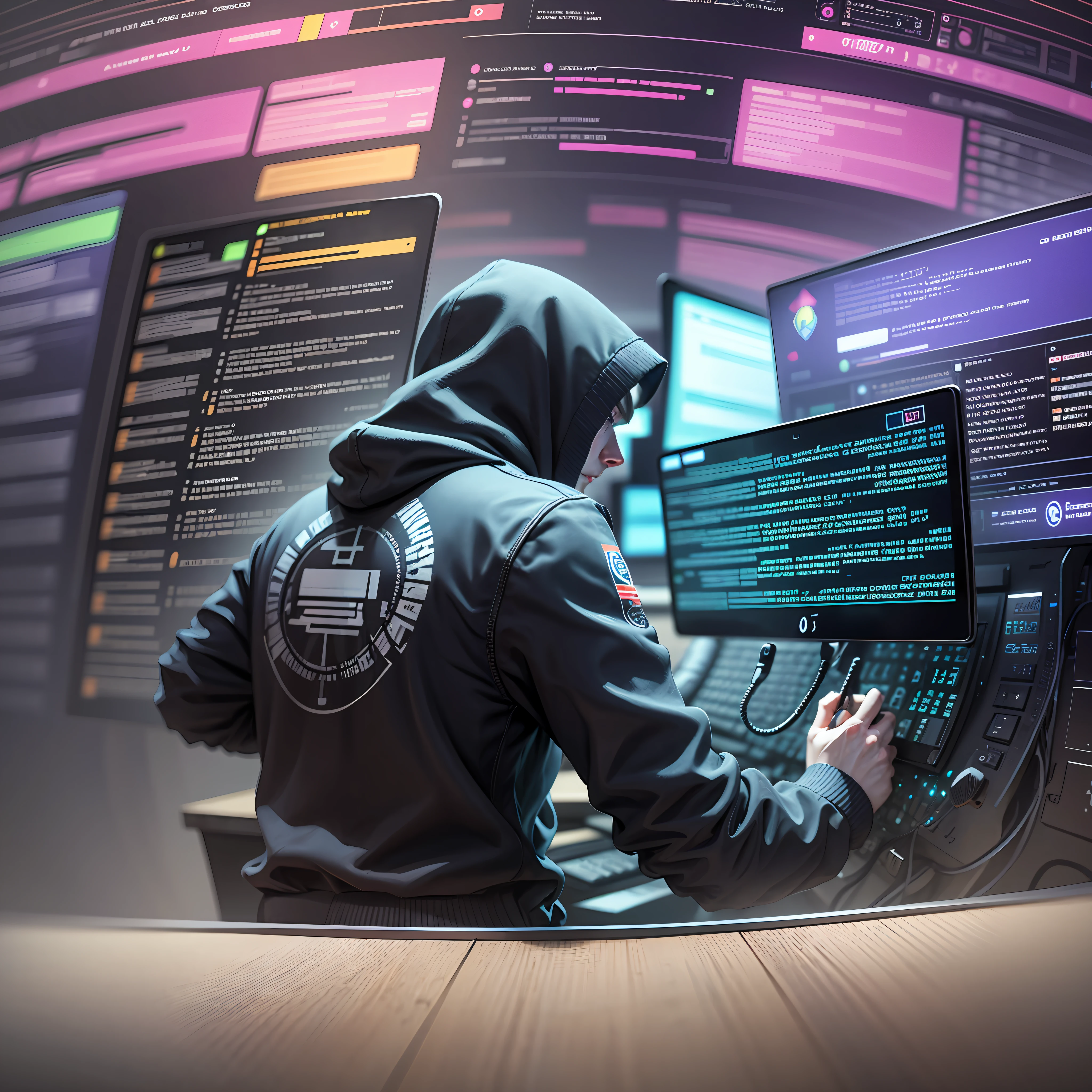 A hacker talking about cybersecurity