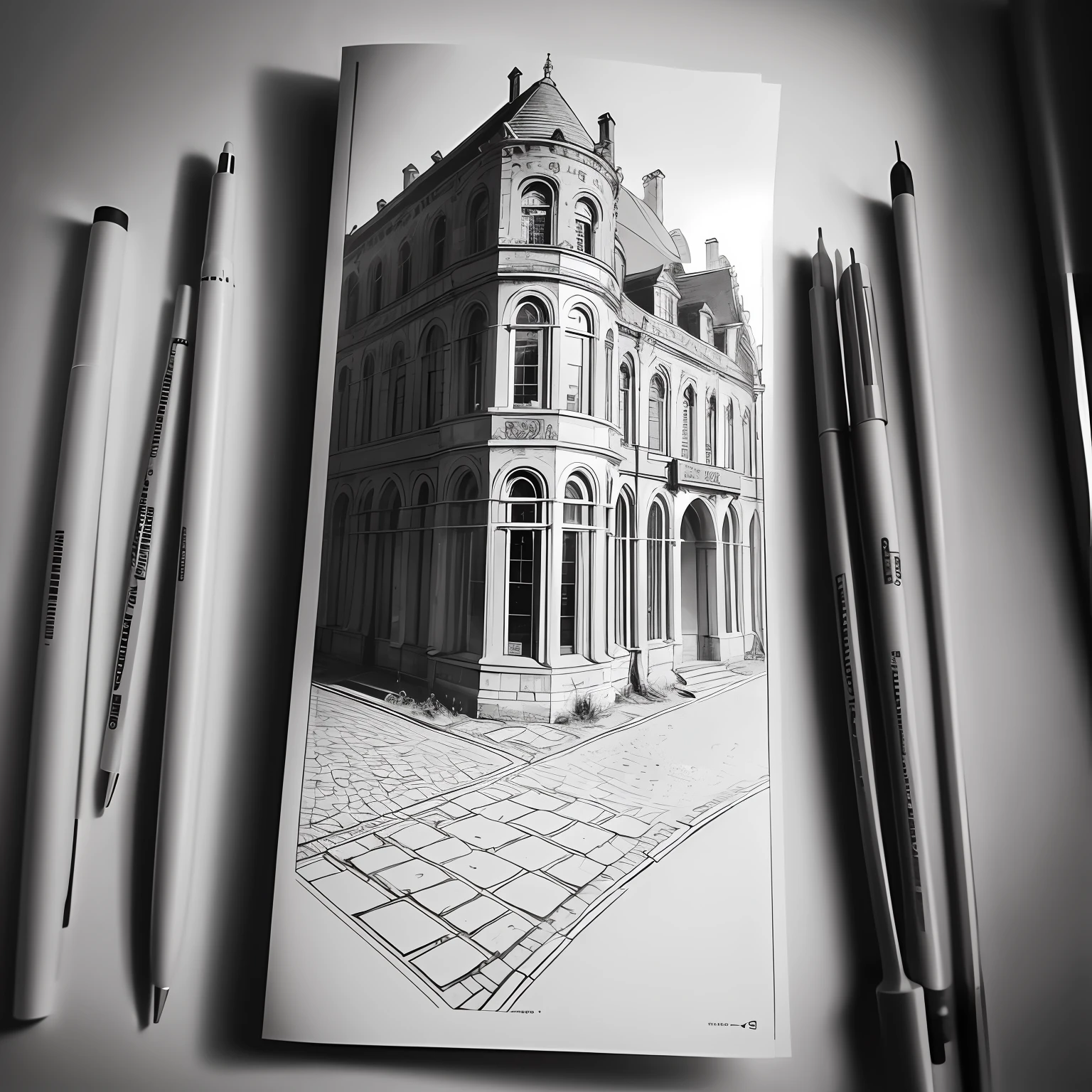 World Heritage Site、black and white、coloring pages --auto