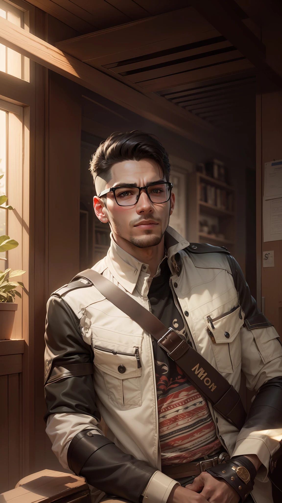 Handsome boy, realistic face,