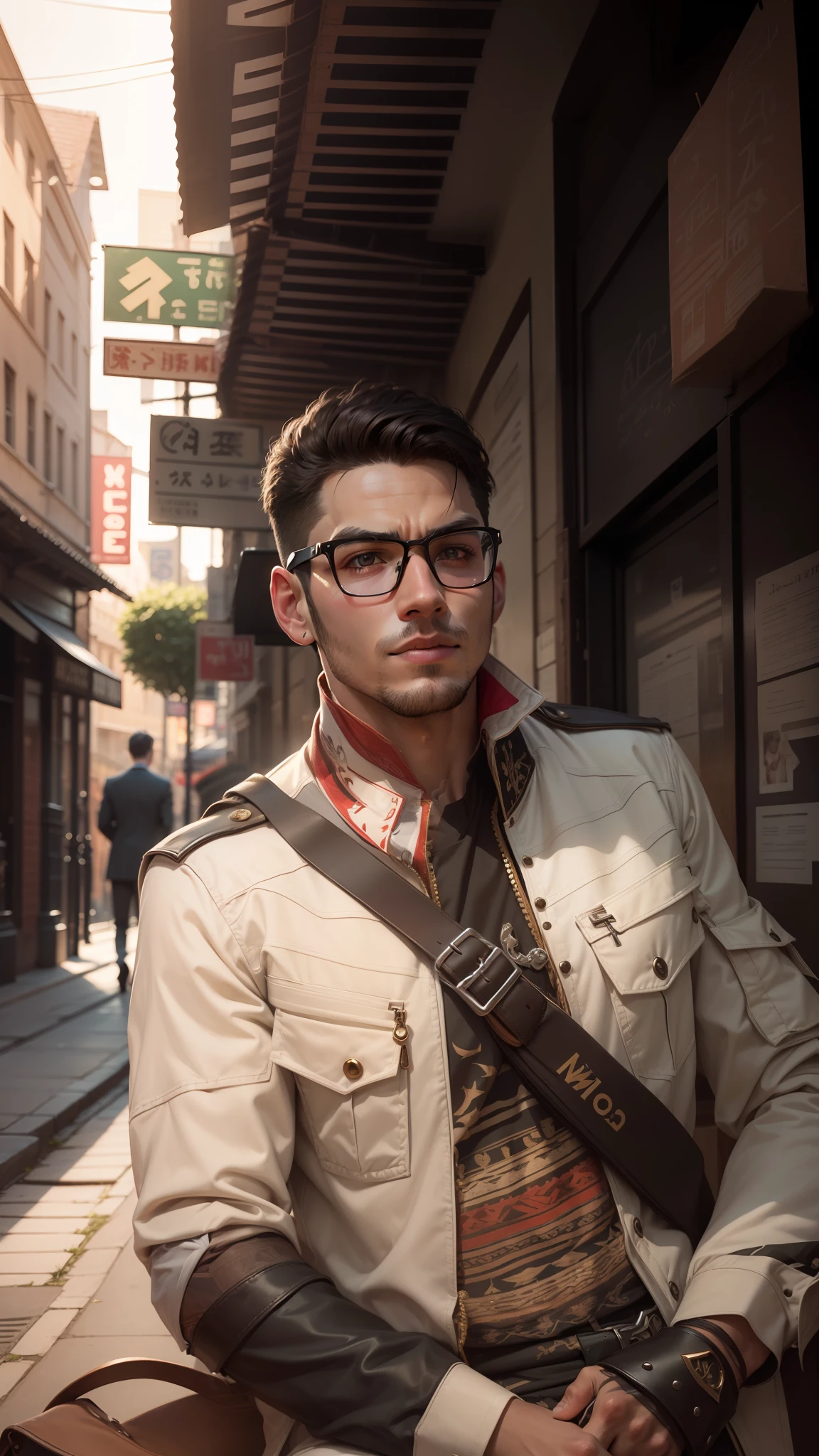 Handsome boy, realistic face,