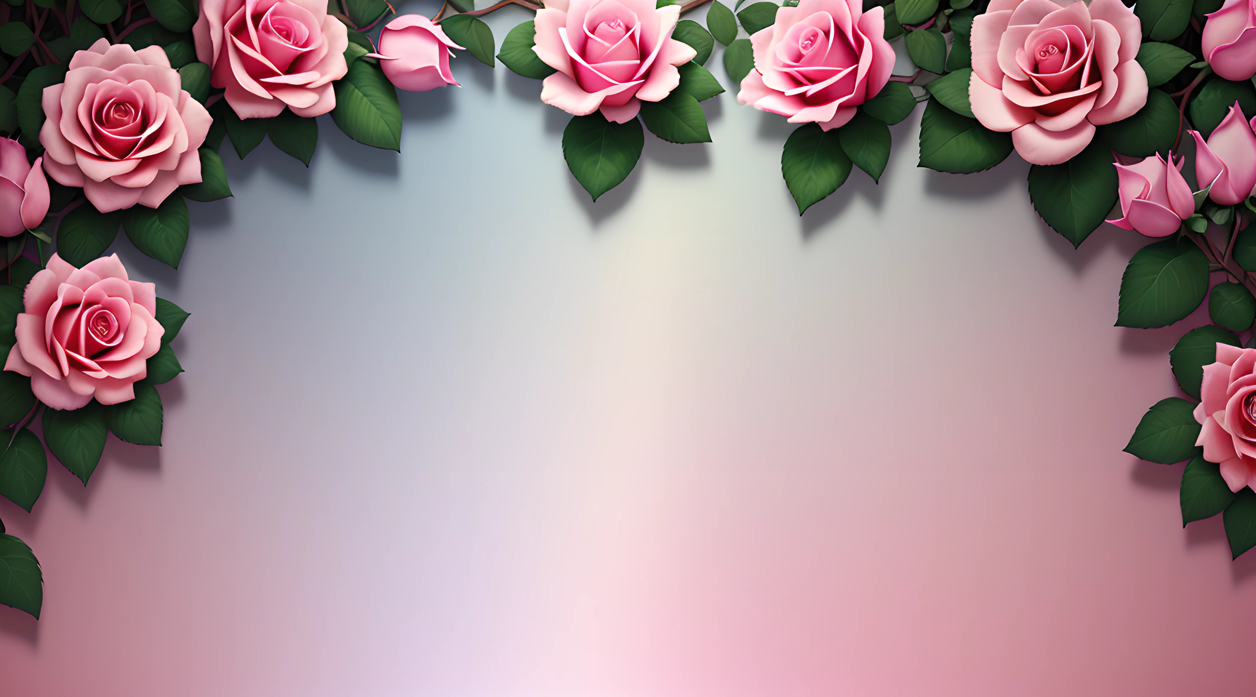 Two-dimensional, masterpiece, best quality, high quality, High definition, High quality texture, High quality shadow, high detail, pastel pink, magical, fantasy wallpaper, roses