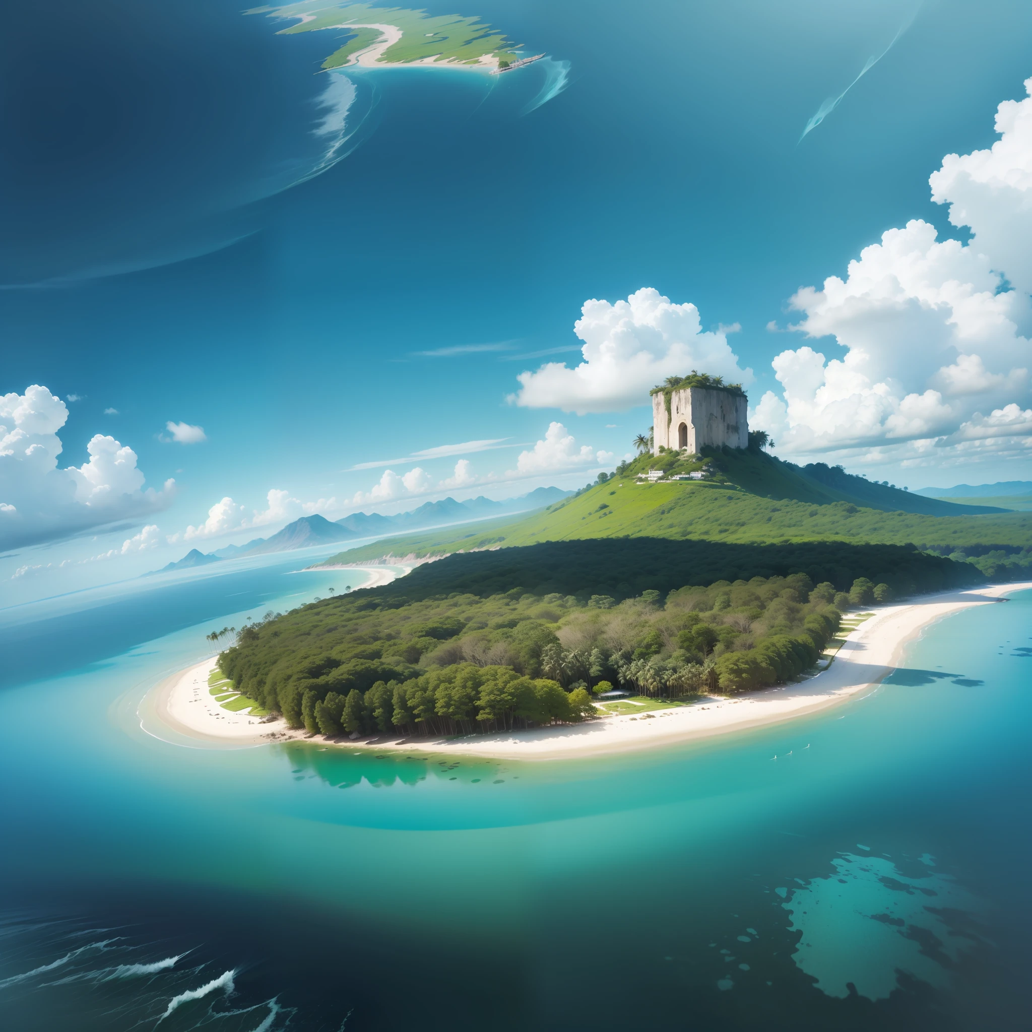 uninhabited island sea transparency heaven tropical nature beautiful fantastic top quality masterpiece ultra high resolution
