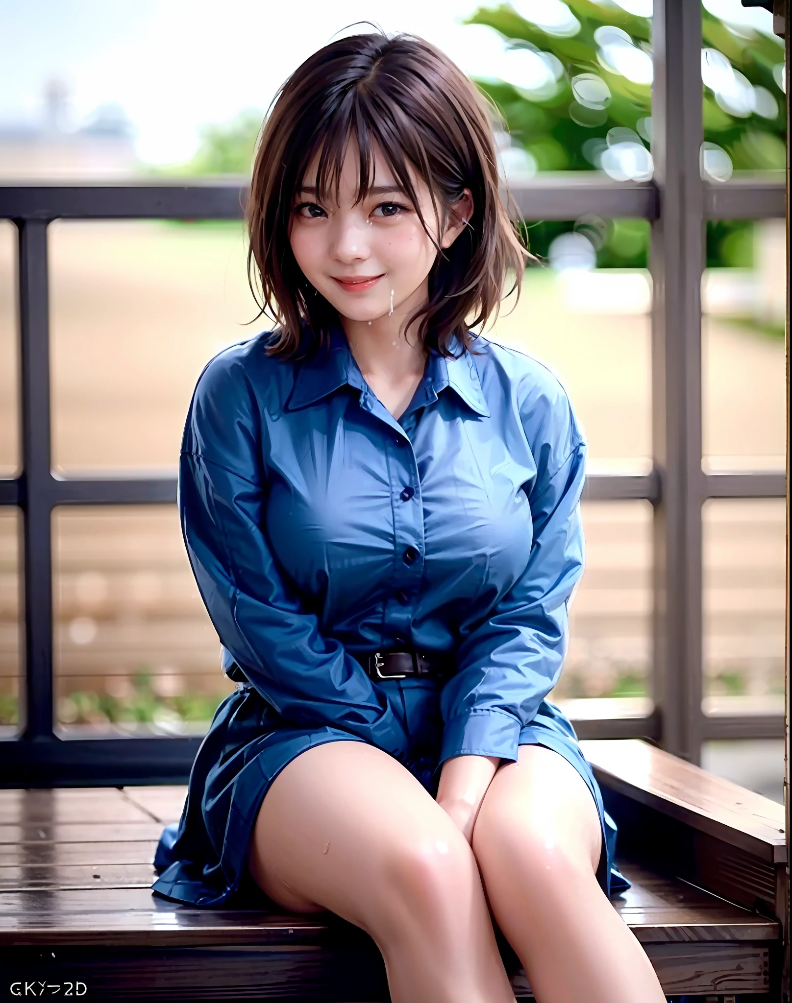 Top Quality, Photorealistic, 8k, High Definition, Girl, Woman, (Skin Dent), (Big Breasts), (Professional Lighting, Bokeh), (Street), (People, Crowd: 0.6), Market, (Night: 1.2), (Brown: 2.0), (Blouse: 1.5), (Portrait: 0.6), Gorgeous, Bloom, (Floating Hair), Braided Hair, (Dynamic Pose: 1.2) , Soft Lighting, (Masterpiece, BestQuality:1.1), (ultra detailed 8k cg:1.2), (hyperrealistic:1.35), (Photorealistic:1.45), (realistic:1.4), [cowboy shot], (Soft lighting), 1 beautiful Japanese girl, 20 years old, supermodel, Japanese Idol, (smile), Large Breasts, (Sweat skin:1.2), (school uniform:1.2), (sitting on ground:1.1), (spread legs, sucking, sucking,