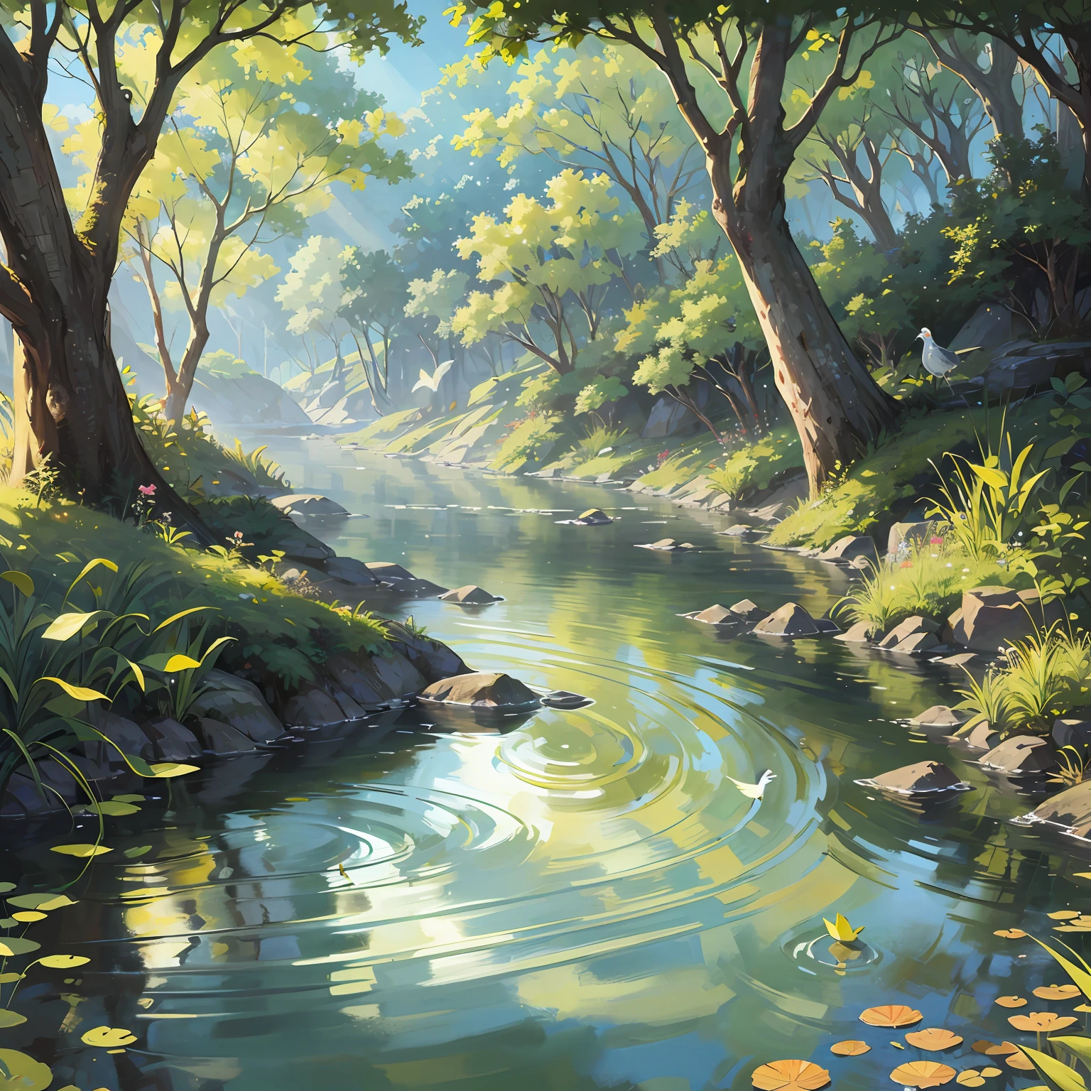 Jervis Bay New South Wales Ausralia national park creek with trees and water reflections --auto