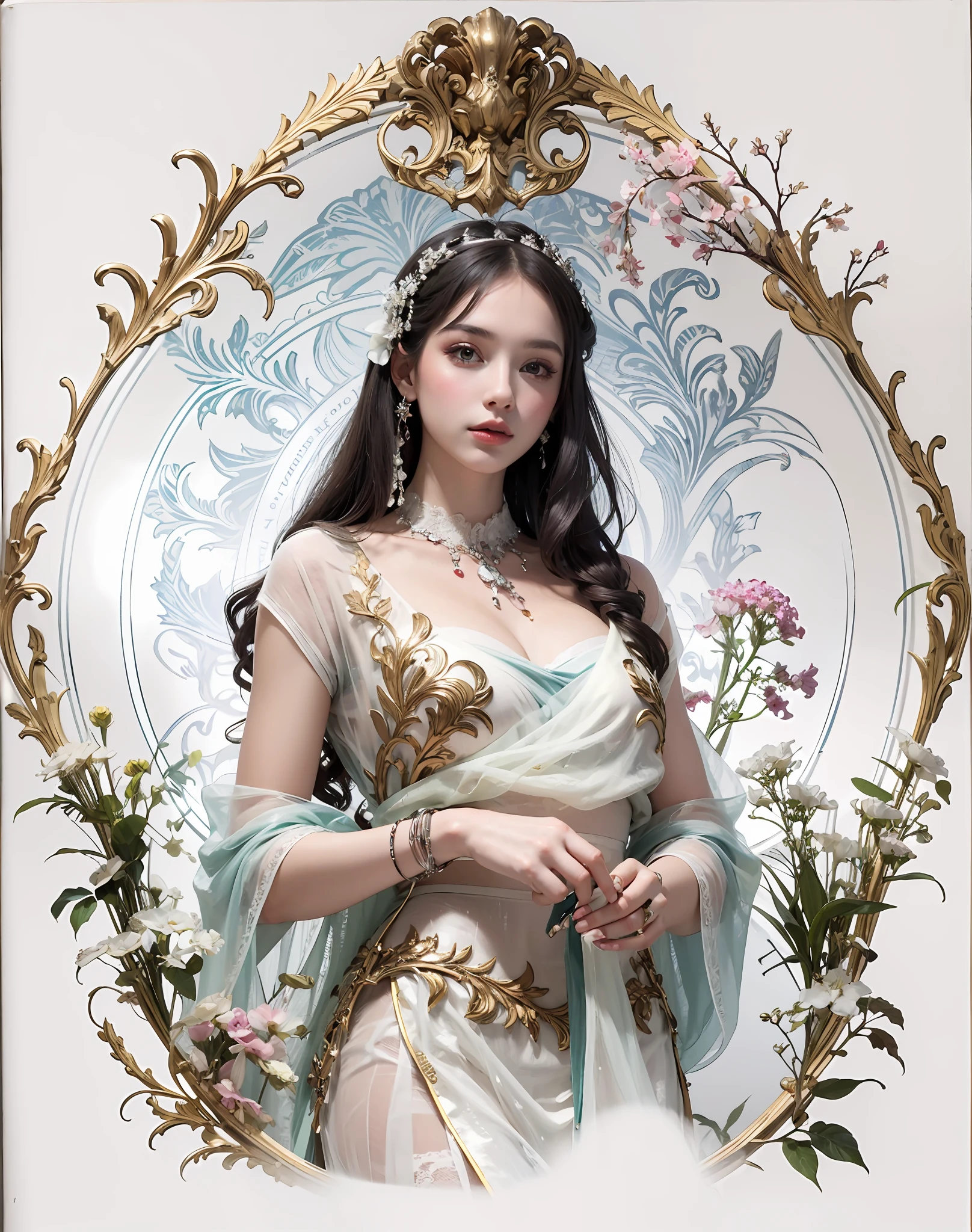 master-piece，Gorgeous color illustrations，beautifulwomen，ultra-highresolution
