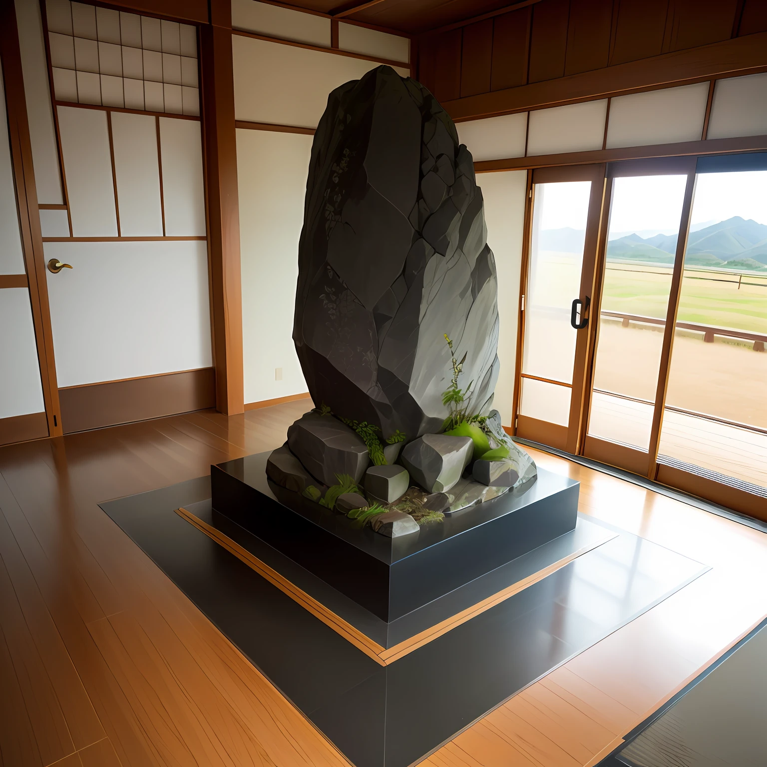 Katsushika City Standing stone Station TOMY modern glass Woody