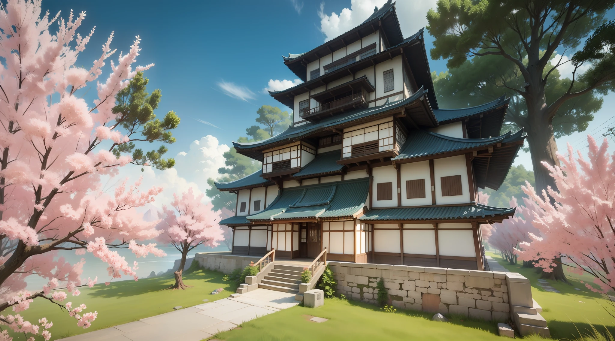 8K，Ultra-clear details，Japanese-style architecture