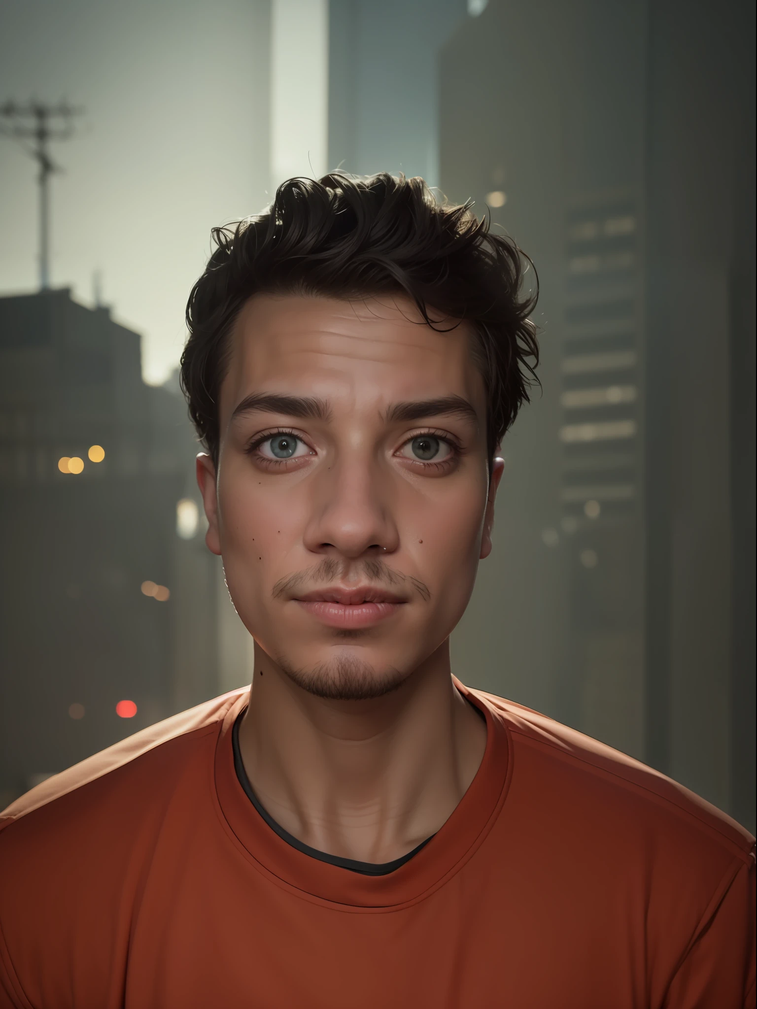 Cyberpunk edit, boy , realistic face