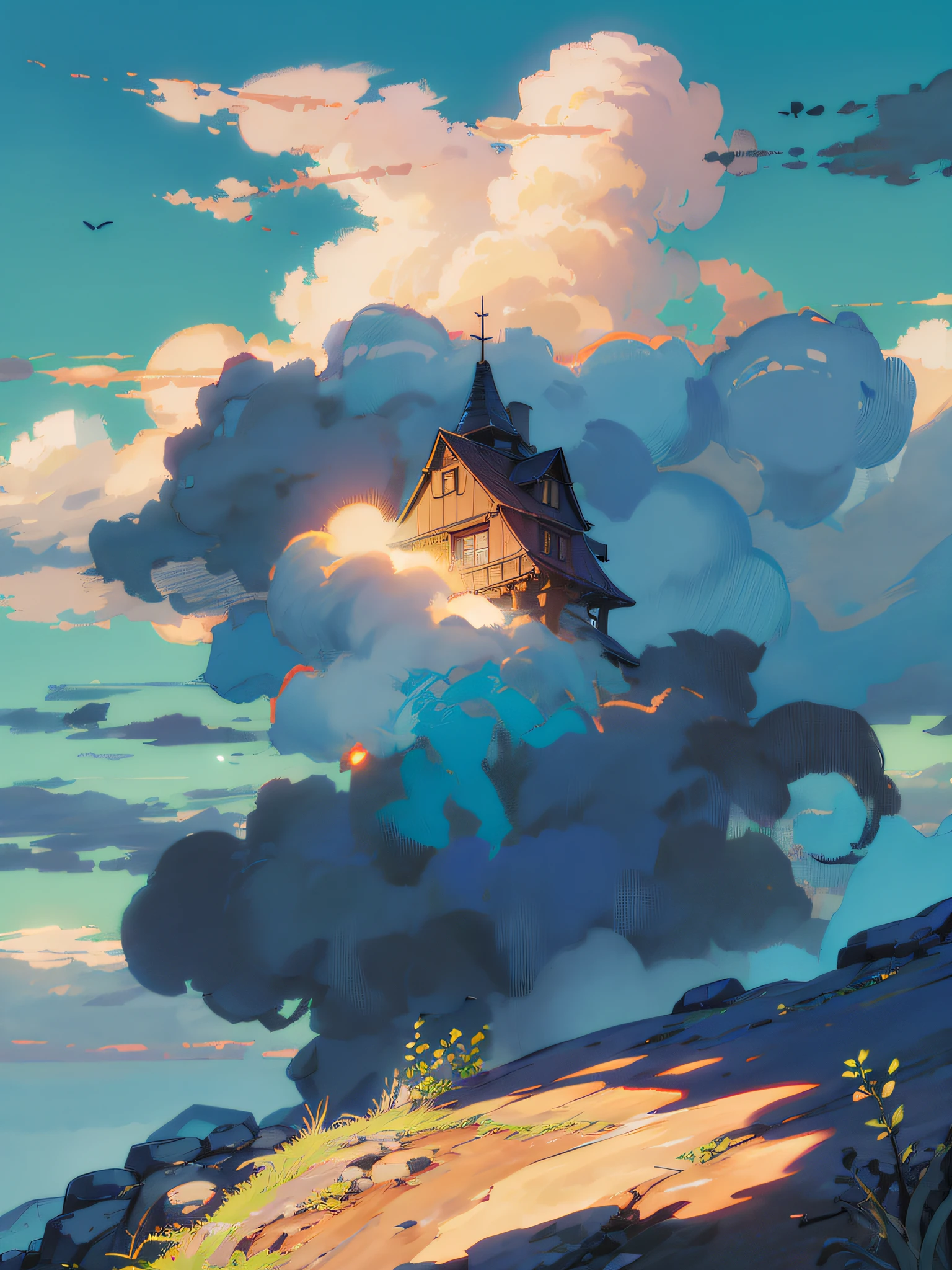The wooden house in Miyazaki's anime