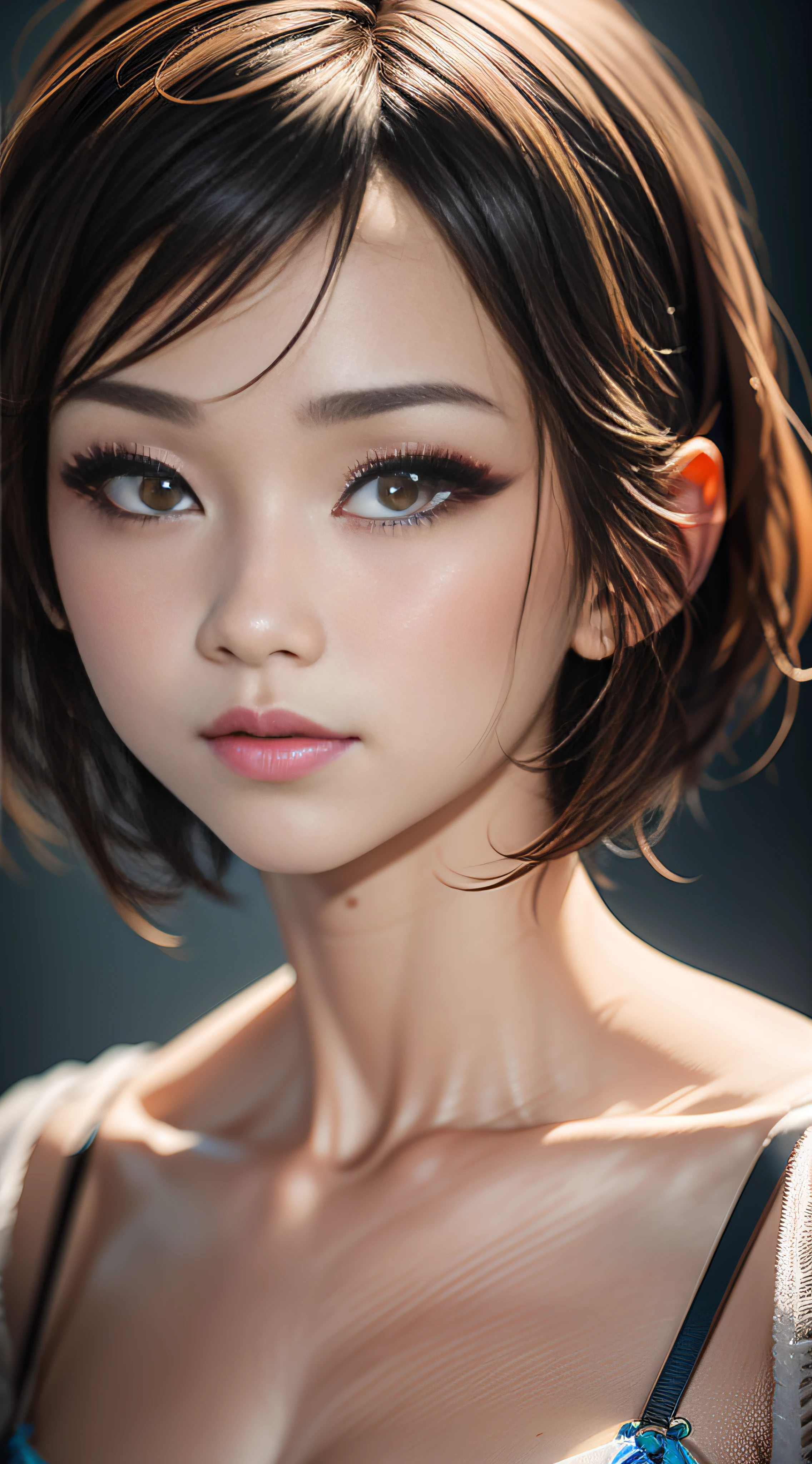 (yinchuan:1.5), close-up, masterpiece, best quality, raw photo, photorealistic, face, incredibly ridiculous, beautiful girl, cute, short hair, depth of field, high resolution, ultra detail, short blonde fine detail, highly detailed, highly detailed eyes and face, sharp pupils, realistic pupils, sharp focus, cinematic lighting