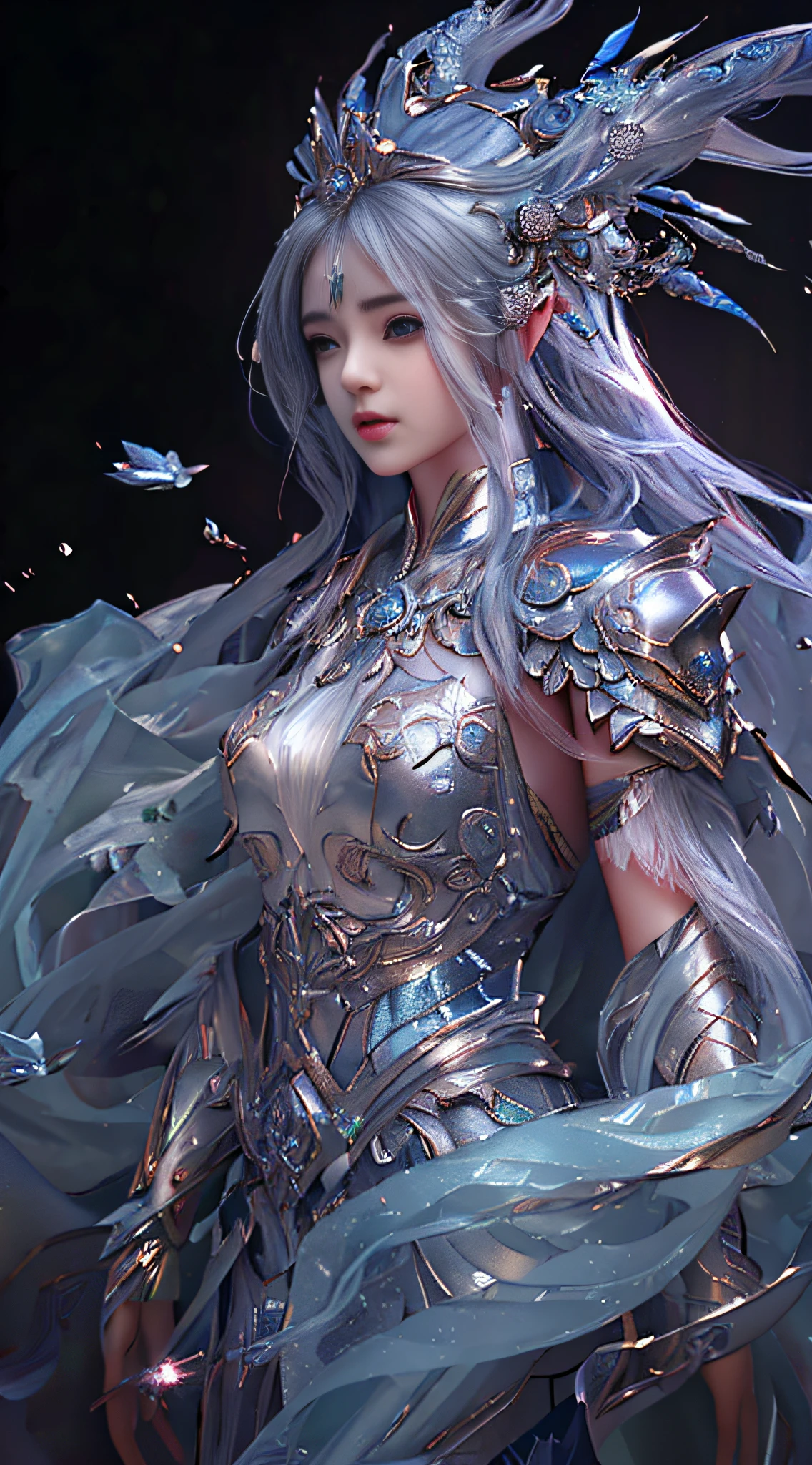 Golden Yellow, 3d Rendered Character Art 8K, Beautiful Fantasy Queen, 8k High Quality Detailed Art, Beautiful and Elegant Elf Queen, Realistic Anime Girl Rendering, (((Beautiful Fantasy Queen)), Smooth Anime CG Art, Beautiful Elf Princess, 3d Anime Realistic, 8K Portrait Rendering