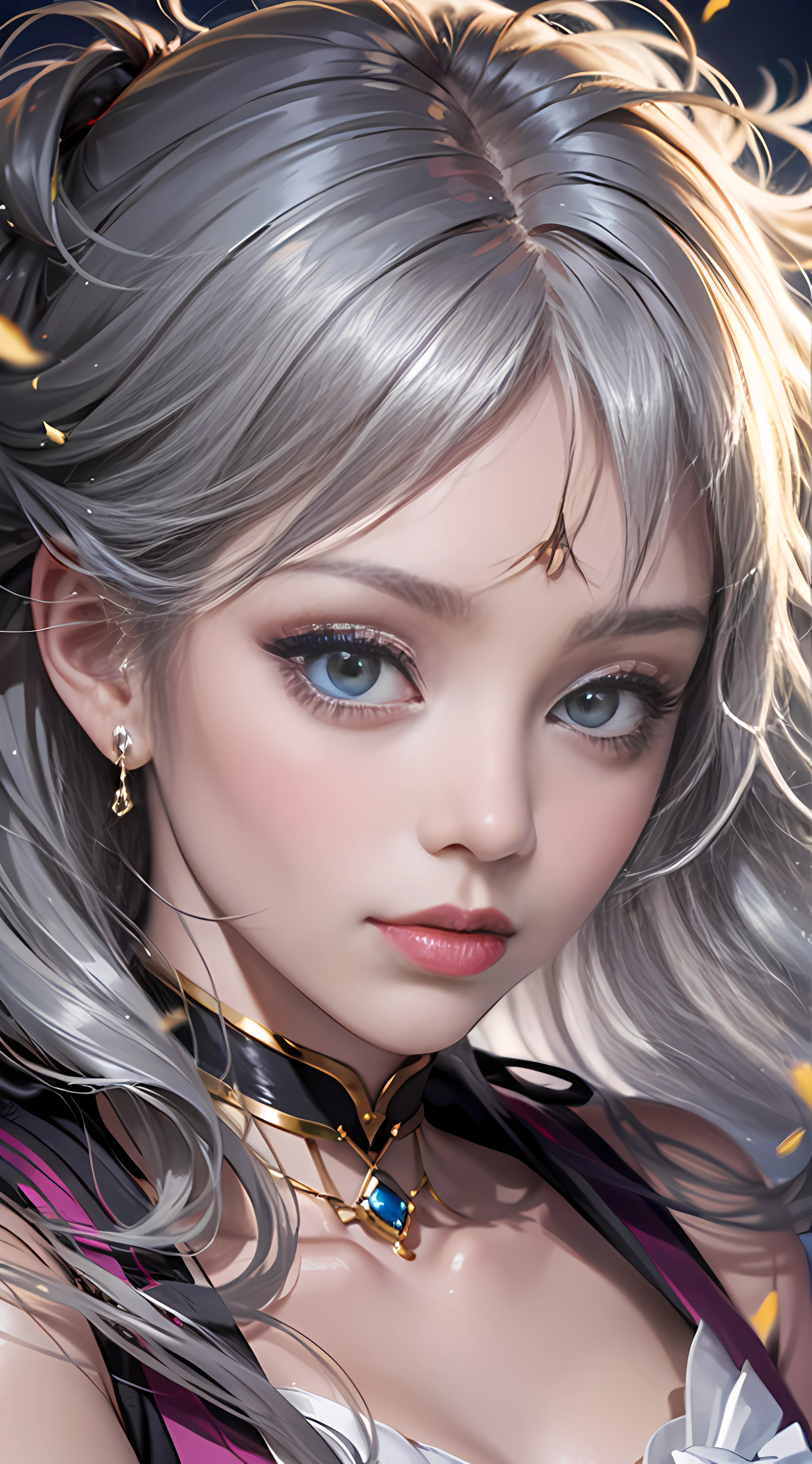 Ultra high quality,8K,Don't miss your fingers,1girls,Sailor Moon,Silvery hair,Princess Gao Leng,Close-up of the head,the sun is shining wide shot