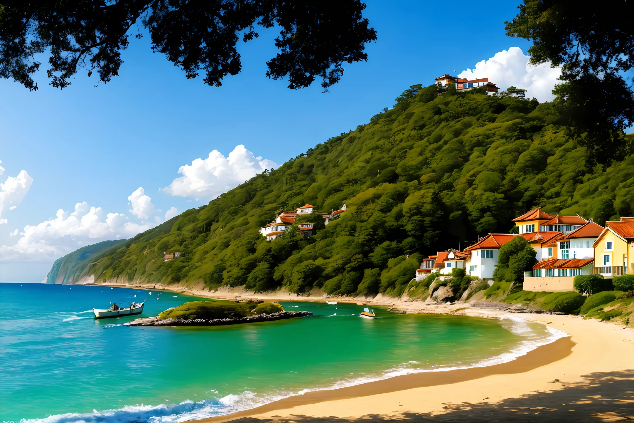Beautiful ancient style seaside