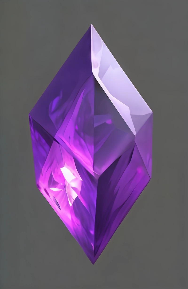 Close-up of a purple crystal cube,There is a lamp inside, purple glowing core in armor, dazzling gem in the hilt, amethyst, very realistic gemstones, 3 d ray traced crystals and gems, ashes crystal, heavy jpeg artifact blurry, selling a gem, crystal material, rendered art, herrarthstone, Gemstone, scutoid, heartstone original art style,photorealestic,lifelike,delicated