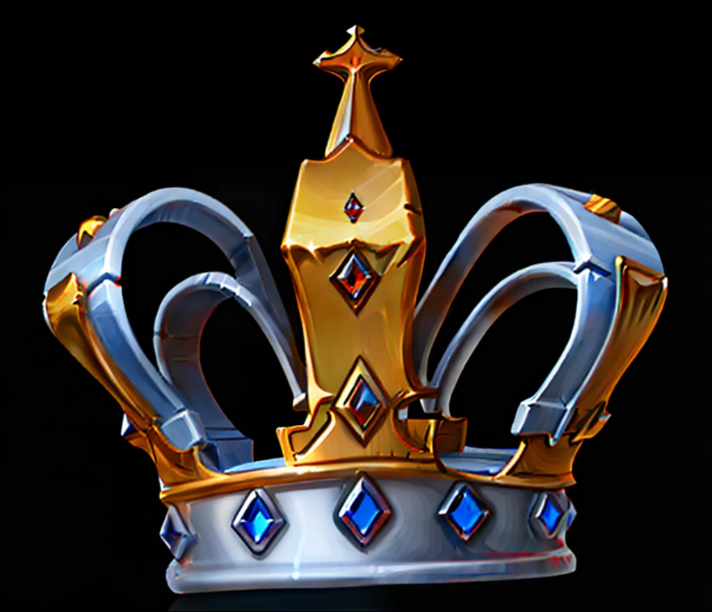 Cartoon Queen Crown,game icons,European and American cartoons,simple,4K,Queen's Crown,Cartoon icons，Minimalist，Gorgeous crown，jeweled，Silver crown