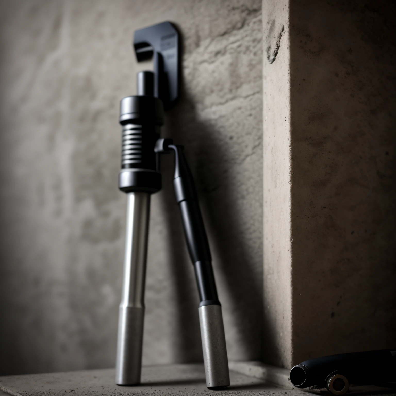 a close up of a pair of tools on a concrete wall, 150 mm, 1 5 0 mm, 150mm, 200 mm, 2 0 0 mm, 200mm, 3 0 0 mm, 300mm, 2 1 0 mm, 130mm, 135 mm, 1 3 5 mm