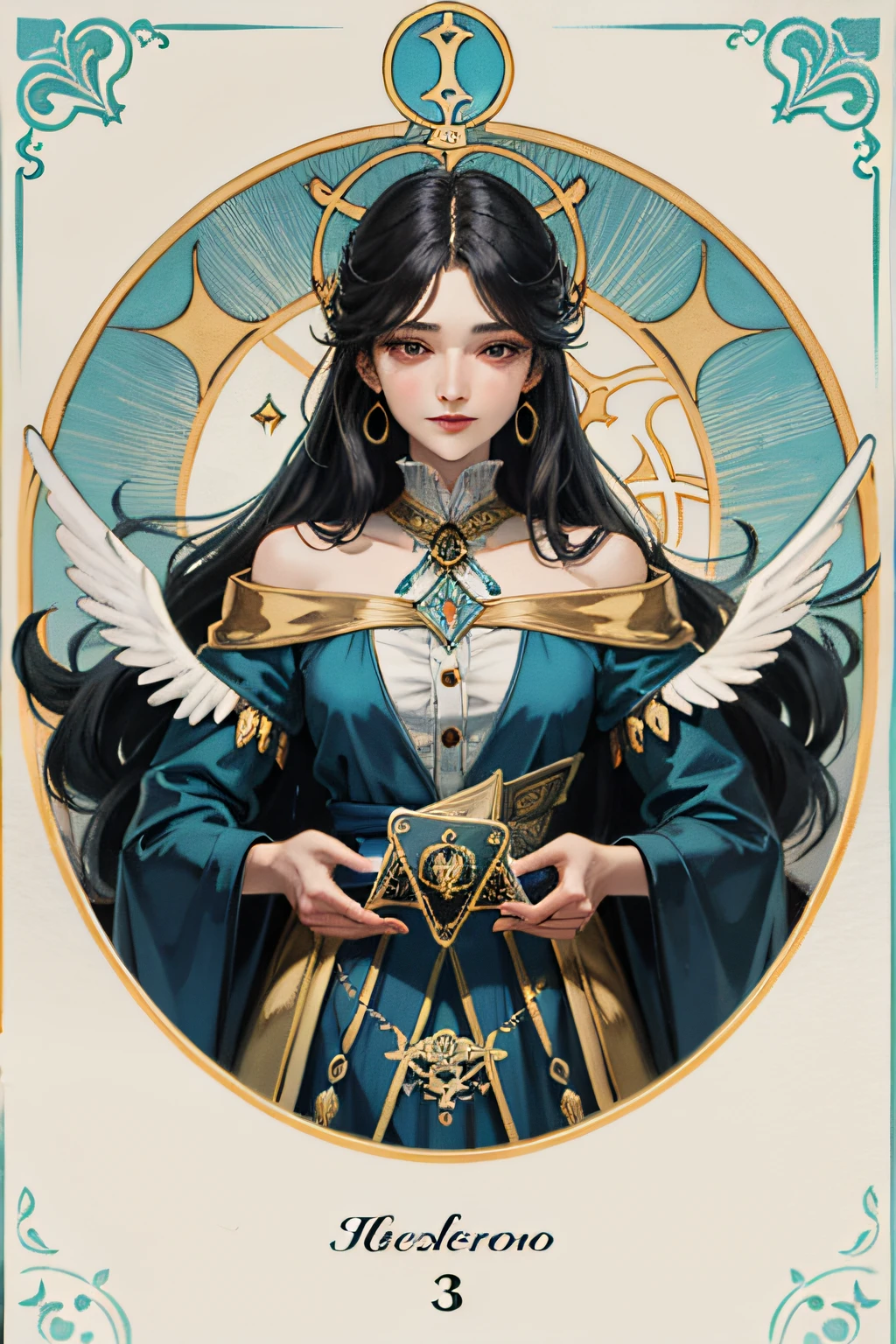 A black and gold tarot card, tarot design, tarot card art, high detaild + tarot cards, art nouveau tarot style, art deco shaman, tarot card art, tarot design,