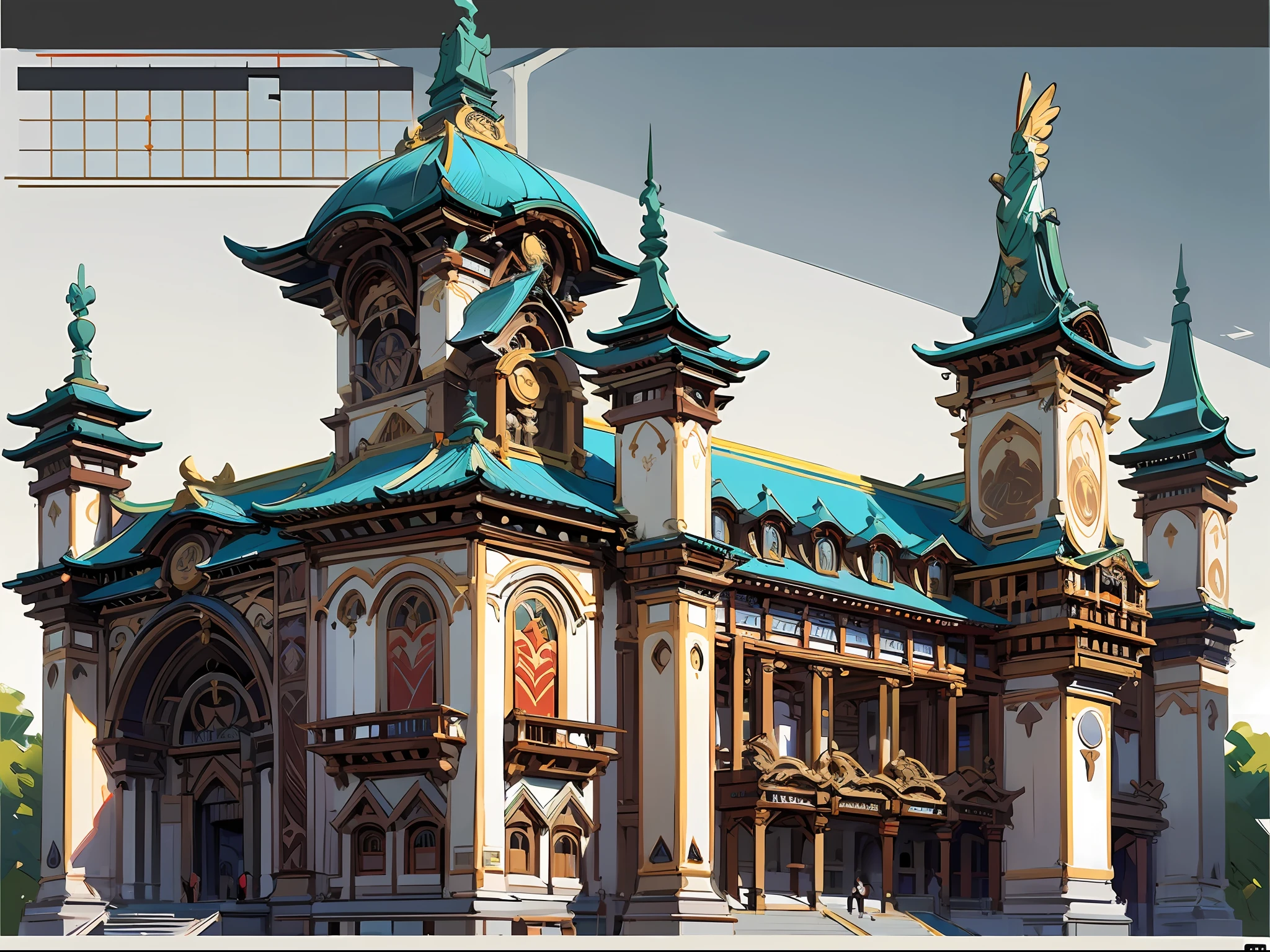 Game Academy，game icons，Ethno-style architecture，Structurally sound、high-definition details，game icons，perfect works，（The Masterpiece，Top best Quality，best qulity，officlal art，Beauty and aesthetics：1.2），（8K，best qulity，The Masterpiece：1.2）