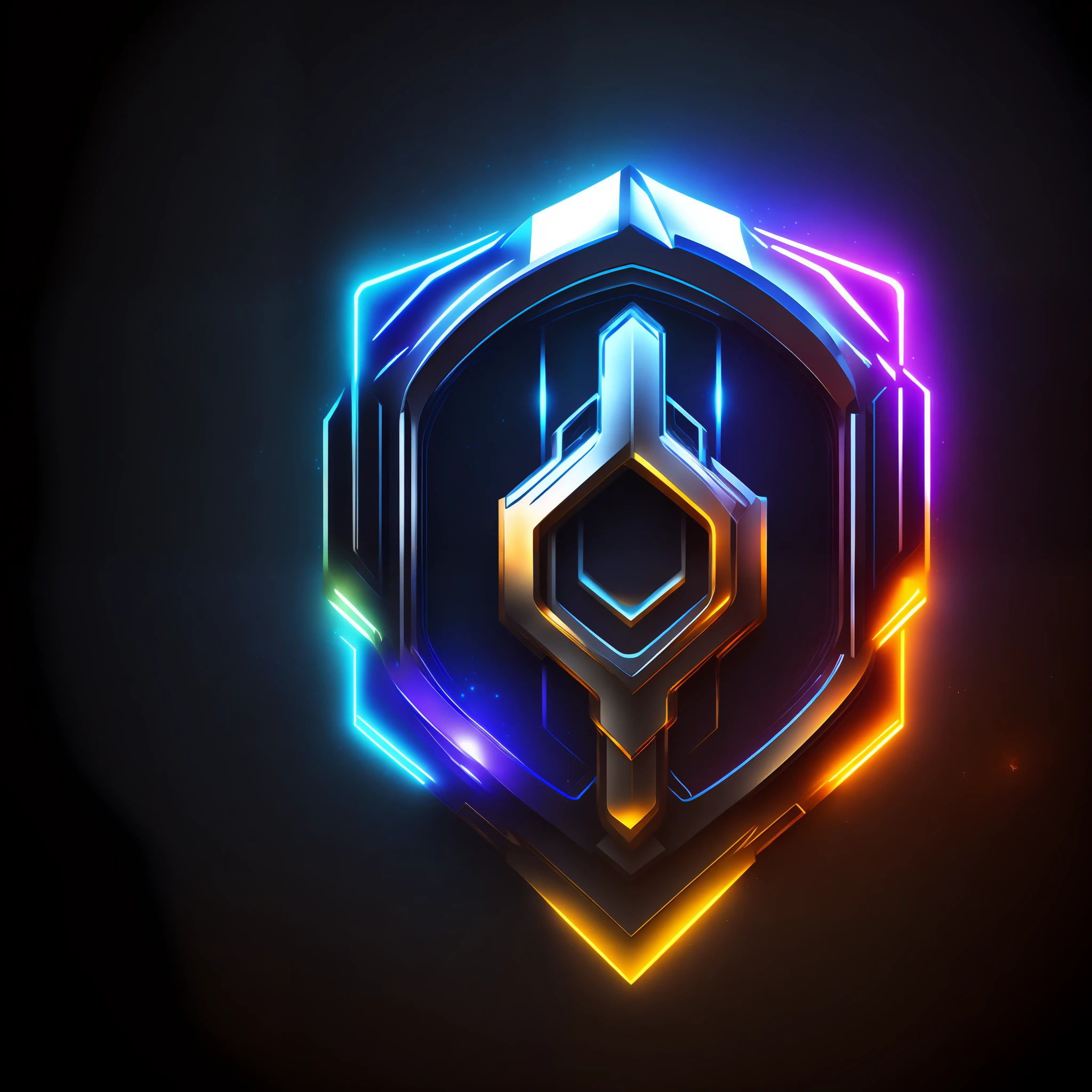 logo:artificial intelligence, SC3PT4 style,shiny