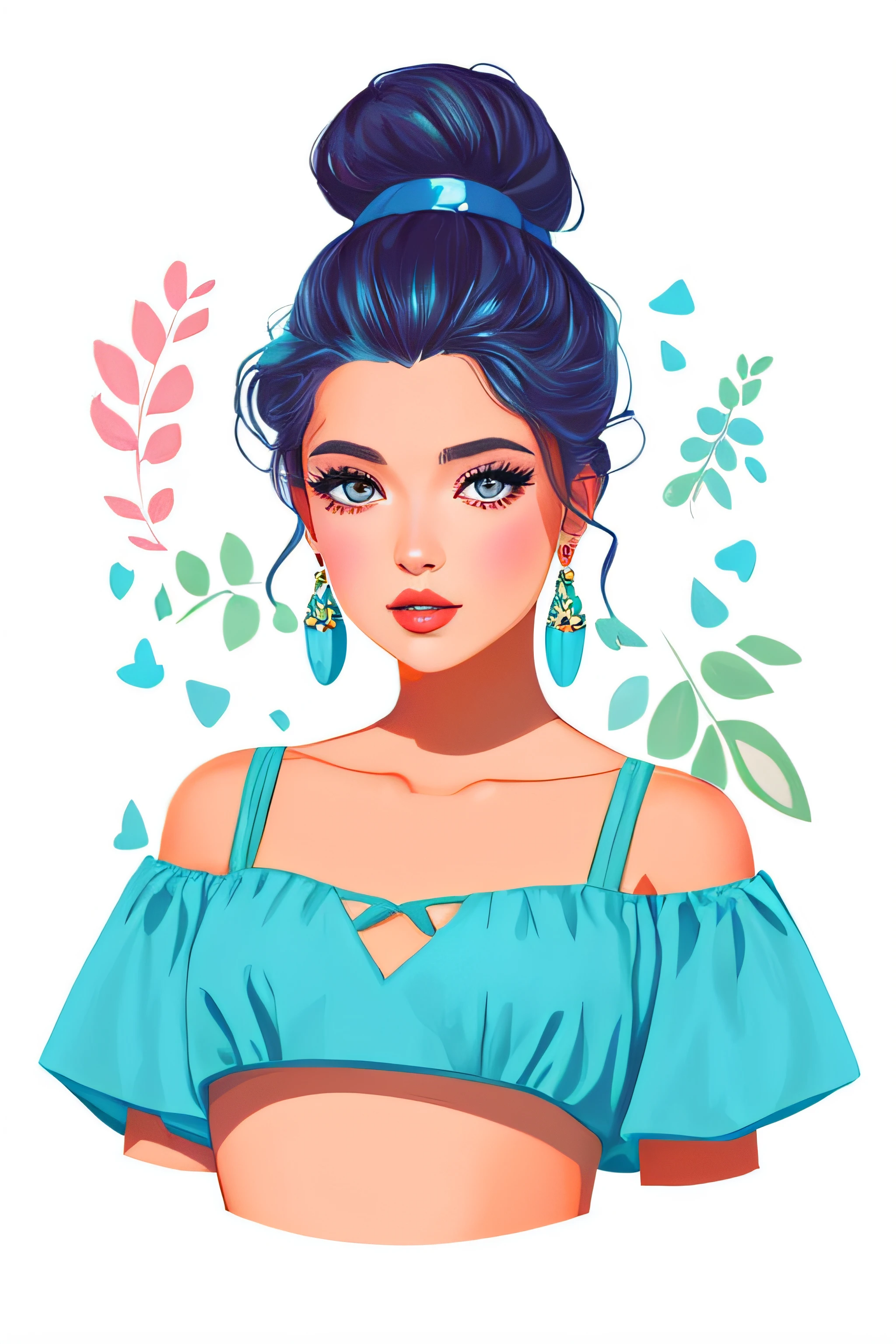 uma mulher em um vestido azul comendo uma casquinha de sorvete, soda themed girl, in style of digital illustration, cartoon style illustration, fabulous illustrations, pintura realista da menina bonito, Lois Ross, estilo de arte vetorial, estilo de arte dos desenhos animados, full color illustration, mulher bonito, bela arte digital, Arte Pinup, illustration style, pintura digital dos desenhos animados, arte digital detalhada bonito, illustration art